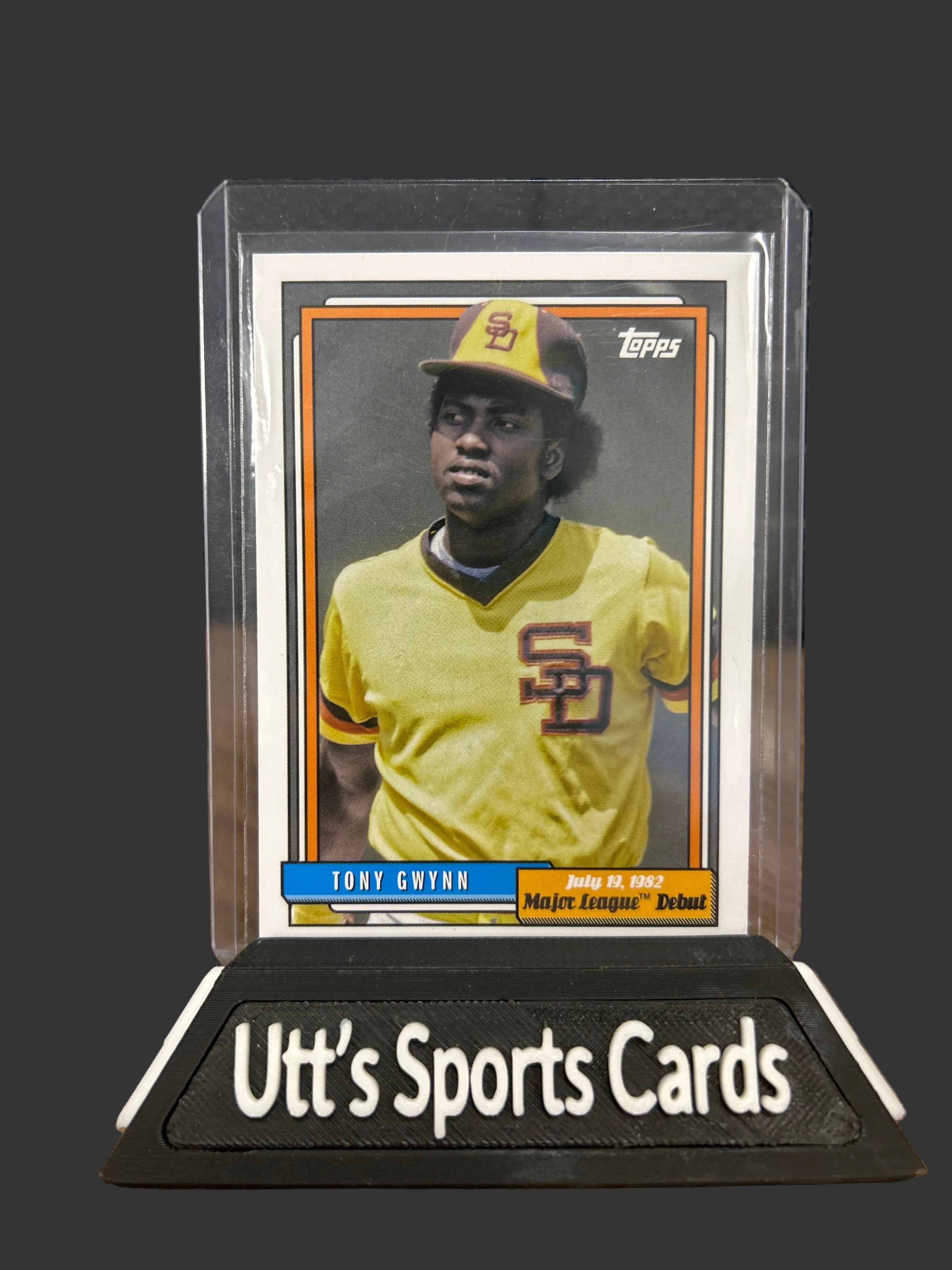 Tony Gwynn 2022 Topps Archives Short Print Retro '92 Major League Debut SP #376