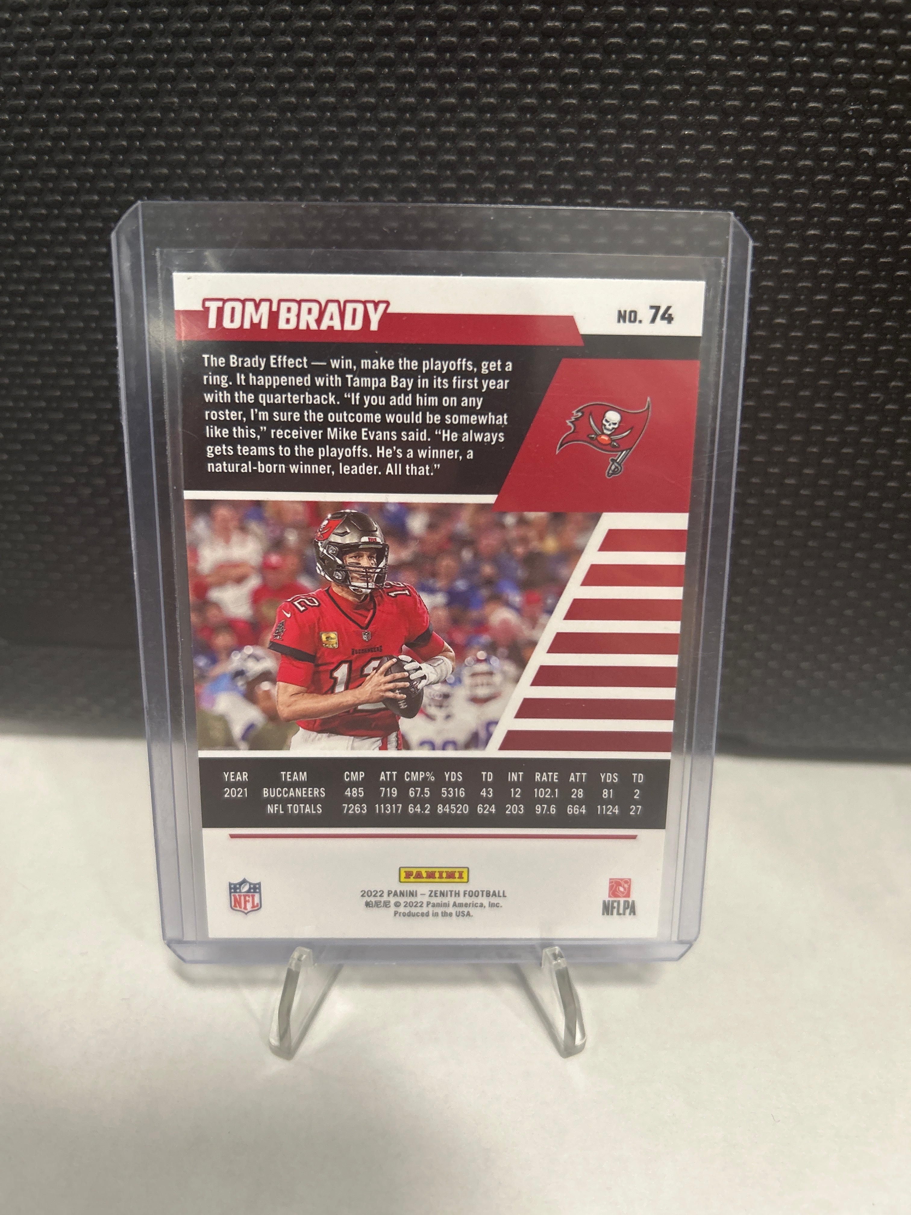 2022 Panini Zenith - Tom Brady #74 Red Zone
