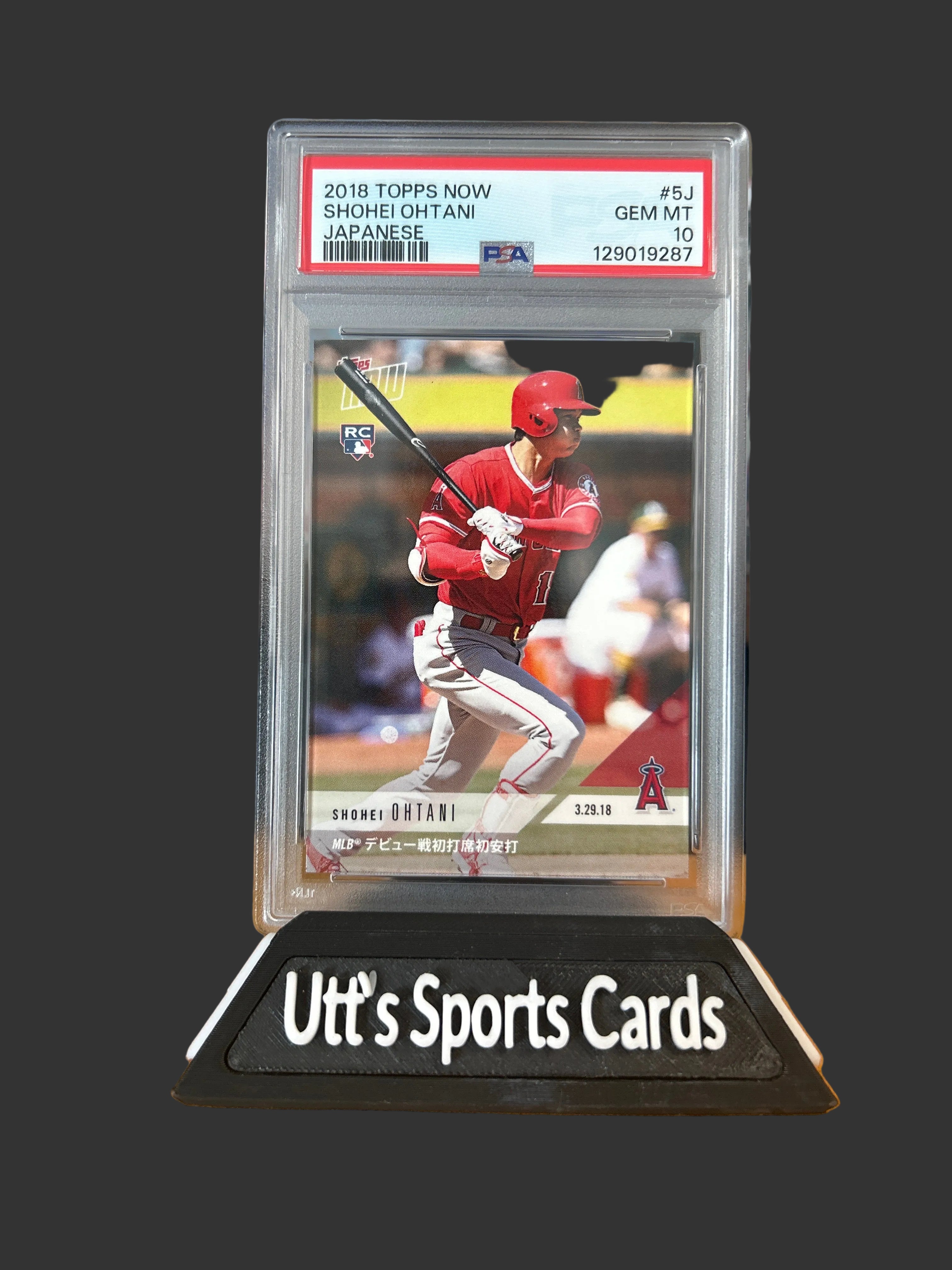2018 TOPPS NOW SHOHEI OHTANI PSA 10  #5J RC   SP JAPANESE