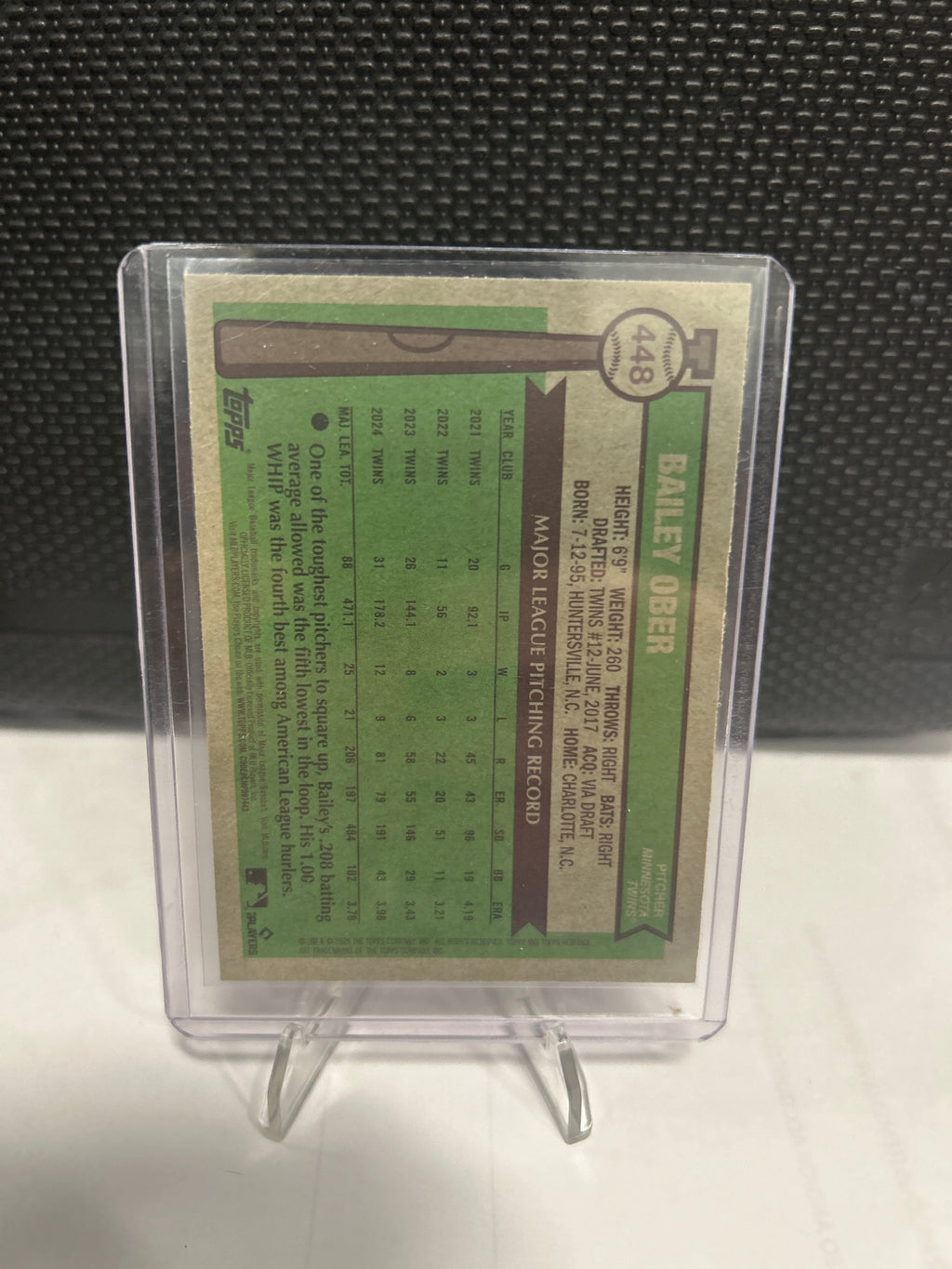 2025 Topps Heritage #448 Bailey Ober Chrome