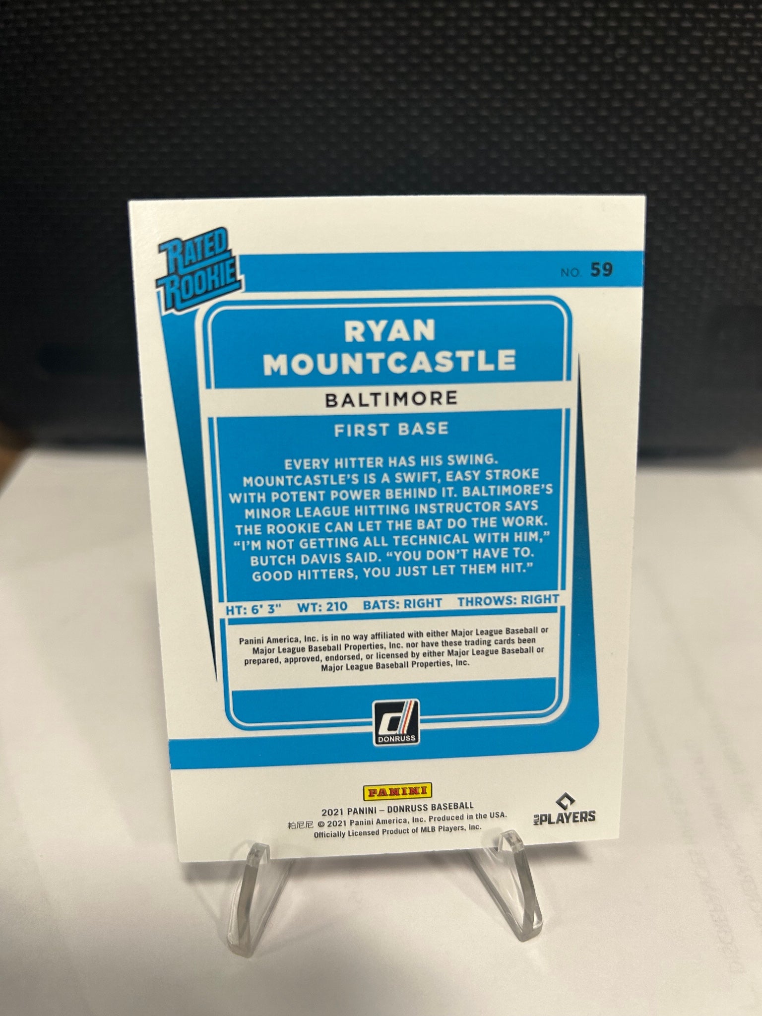 2021 Donruss #59 Ryan Mountcastle Holo Purple