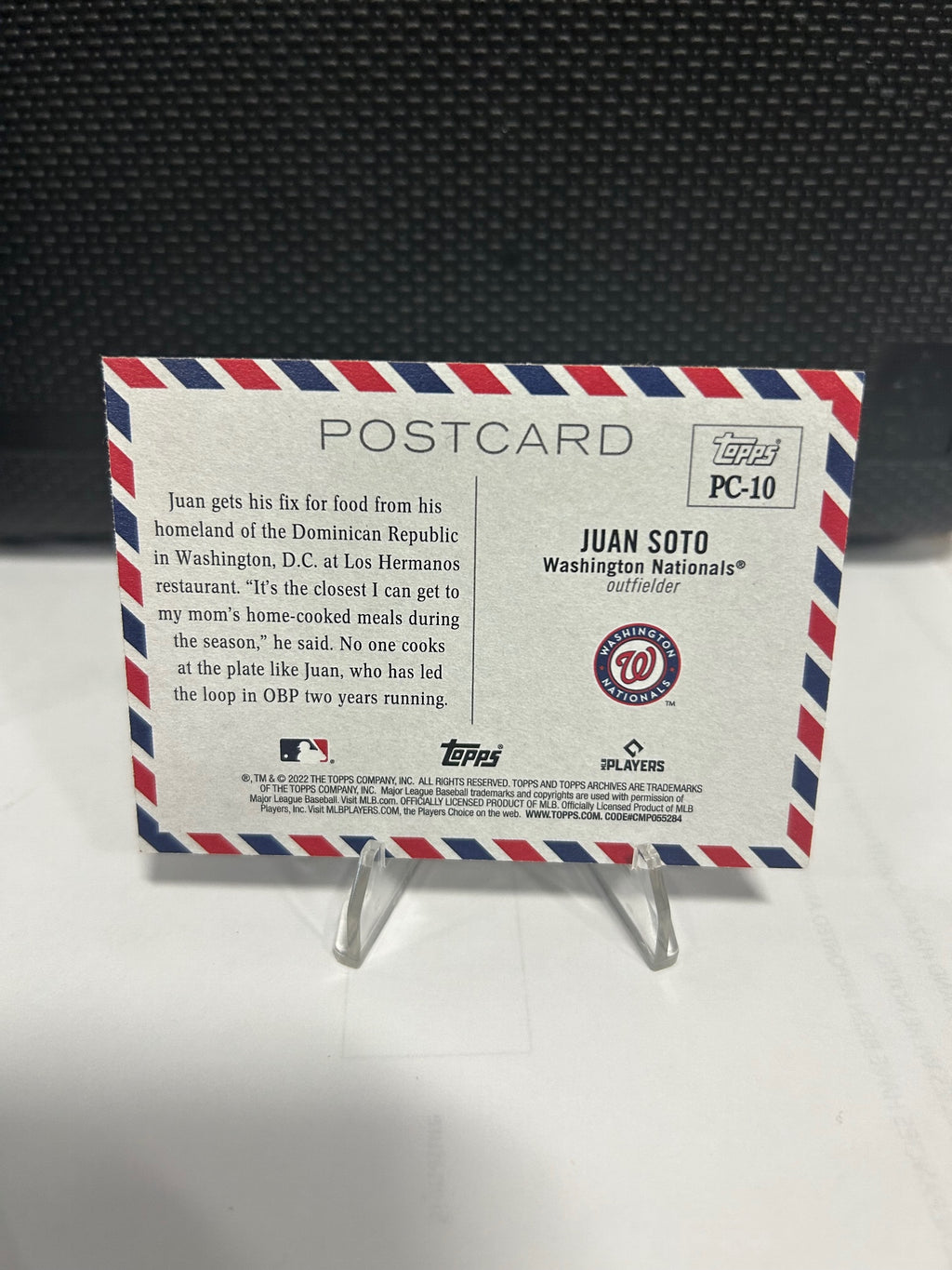 2022 Topps Archives #PC-10 Juan Soto Topps Postcards