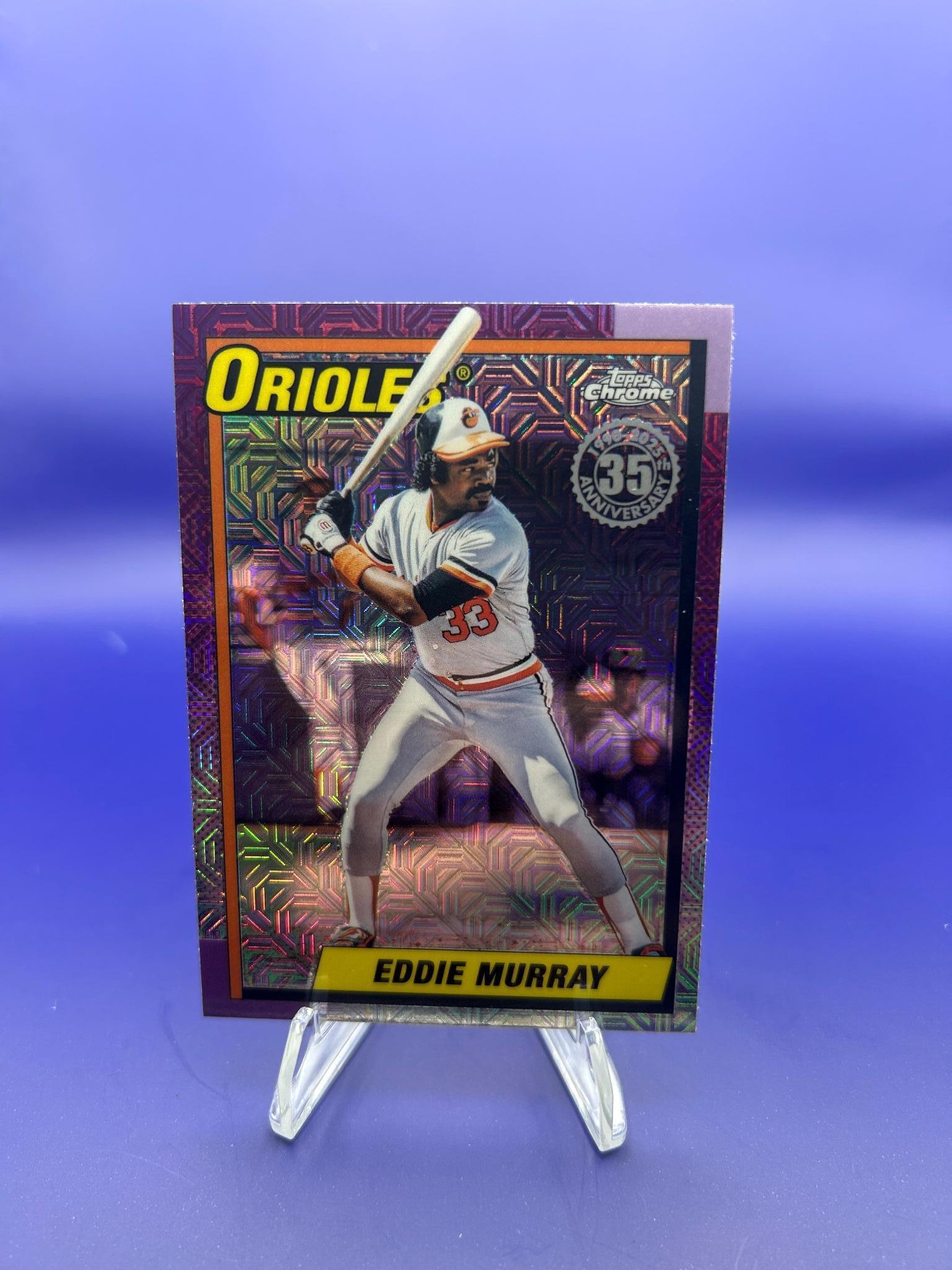2025 Topps Update Eddie Murray 1990 Topps Baseball 35th Anniversary Chrome