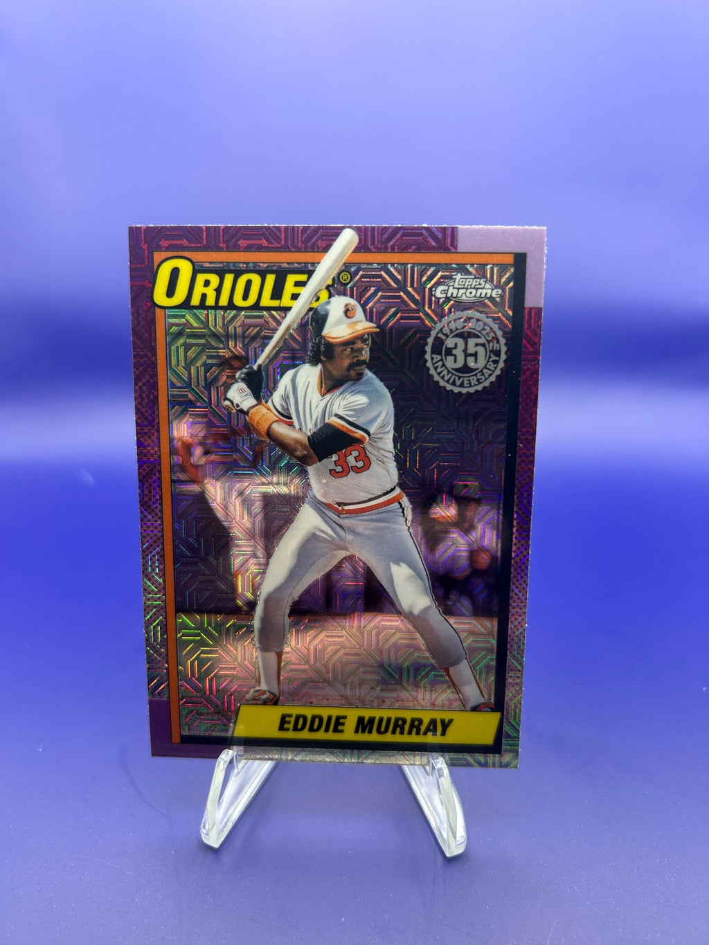 2025 Topps Update Eddie Murray 1990 Topps Baseball 35th Anniversary Chrome