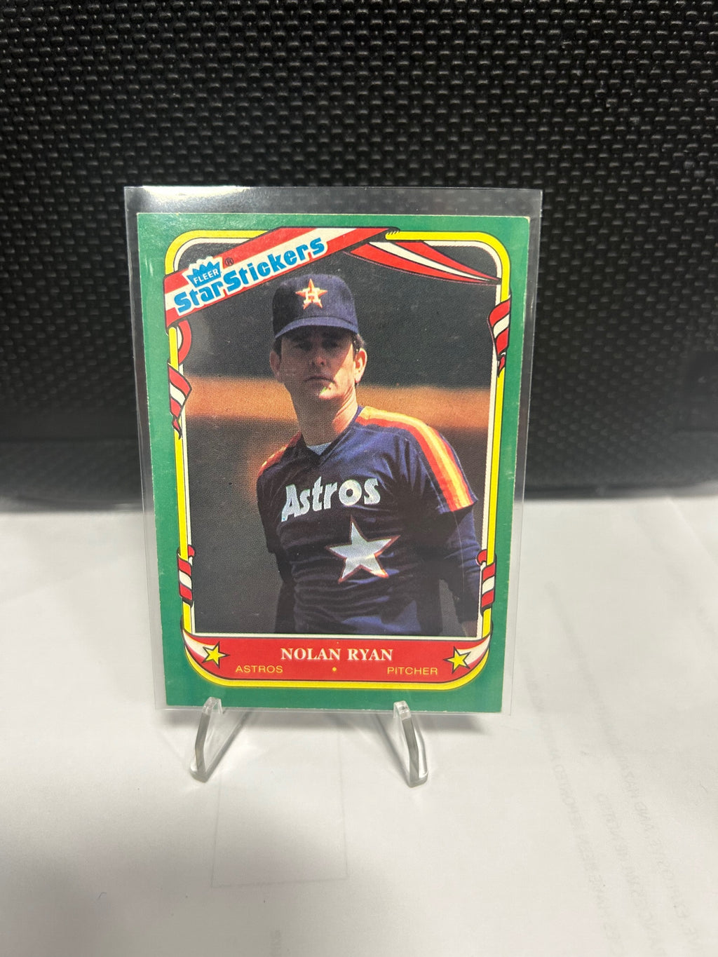 1987 Fleer Star Stickers #103 Nolan Ryan