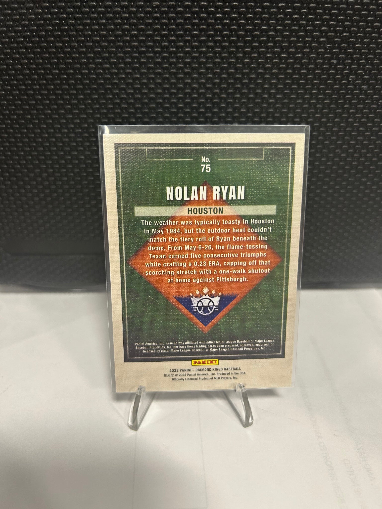 2022 Panini Diamond Kings #75 Nolan Ryan