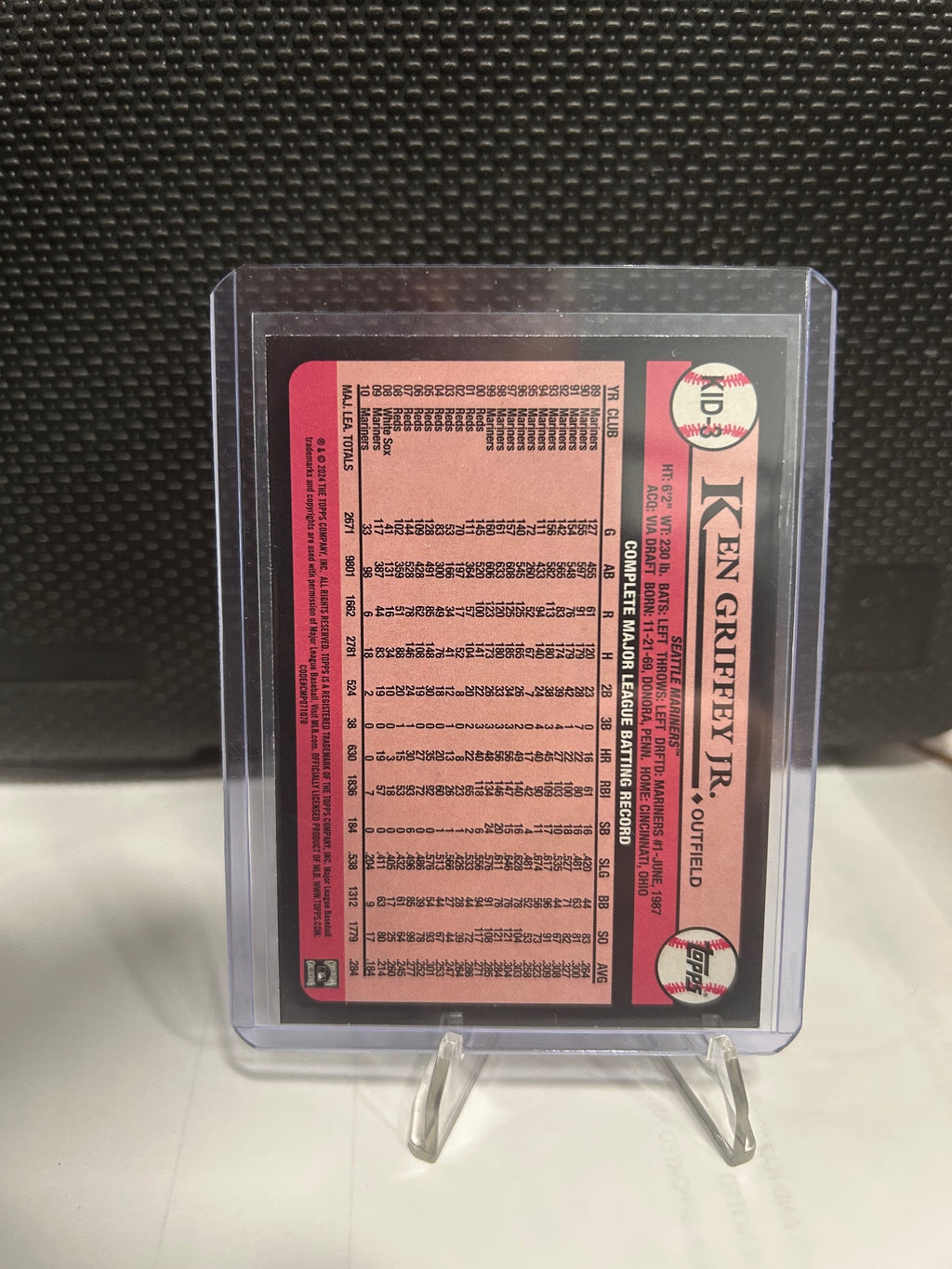 2024 Topps #KID-3 Ken Griffey Jr. Celebration of The Kid