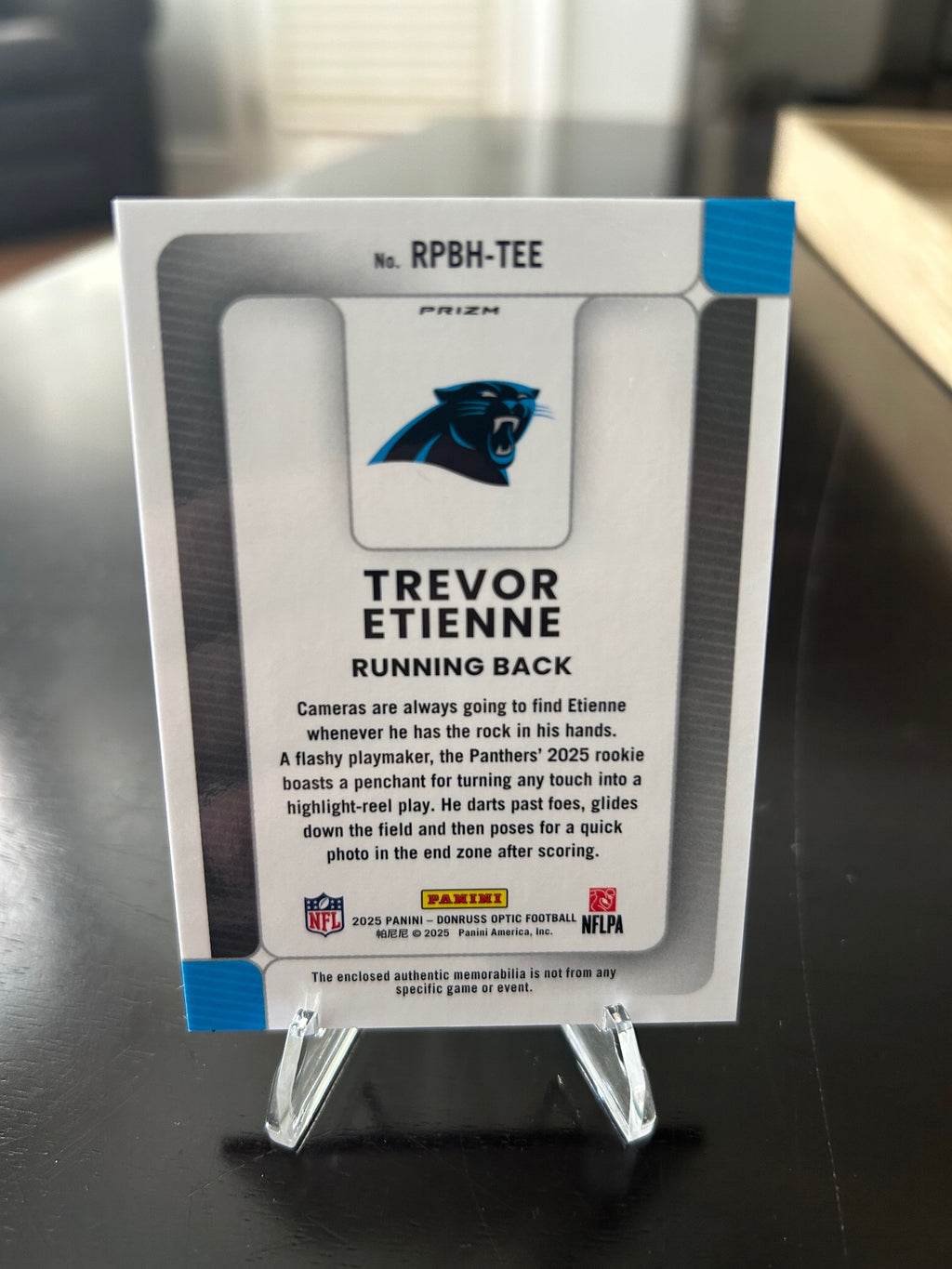 2025 Donruss Opti Trevor Etienne Rookie Blue Hyper