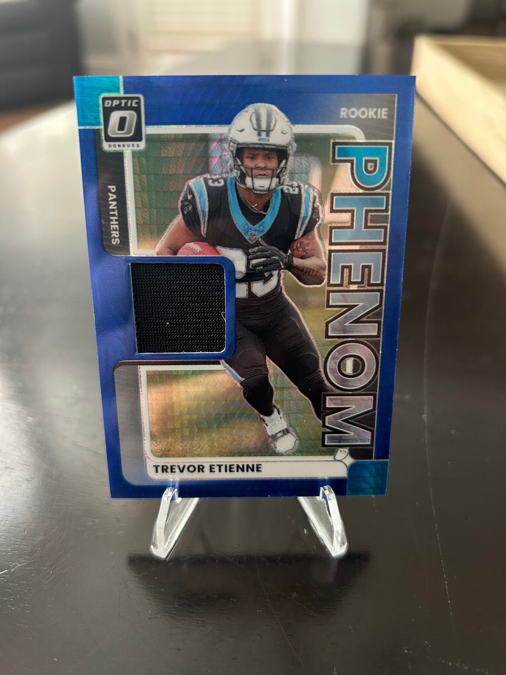 2025 Donruss Opti Trevor Etienne Rookie Blue Hyper