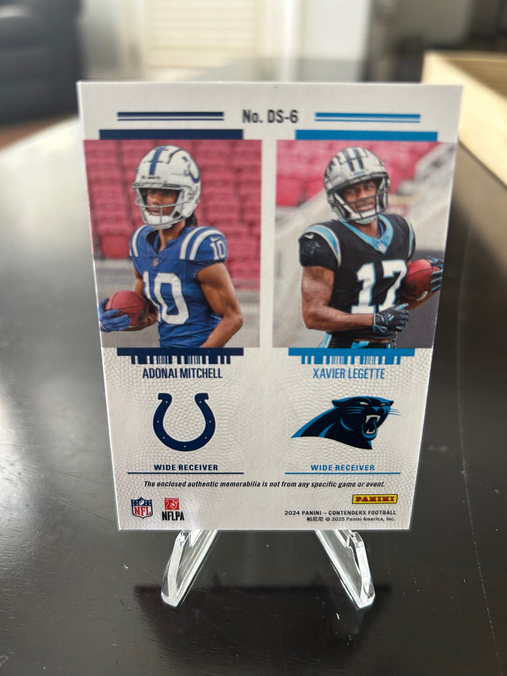 2024 Panini Contenders #DS-6 Adonai Mitchell / Xavier Legette Rookie