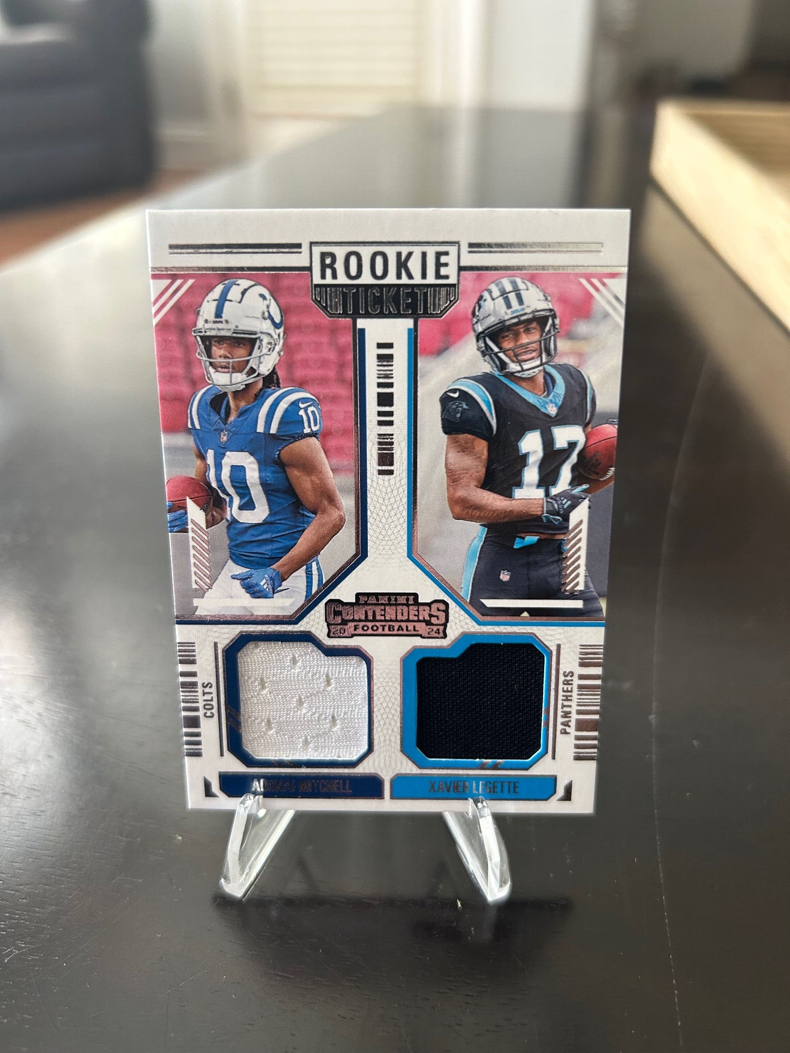 2024 Panini Contenders #DS-6 Adonai Mitchell / Xavier Legette Rookie