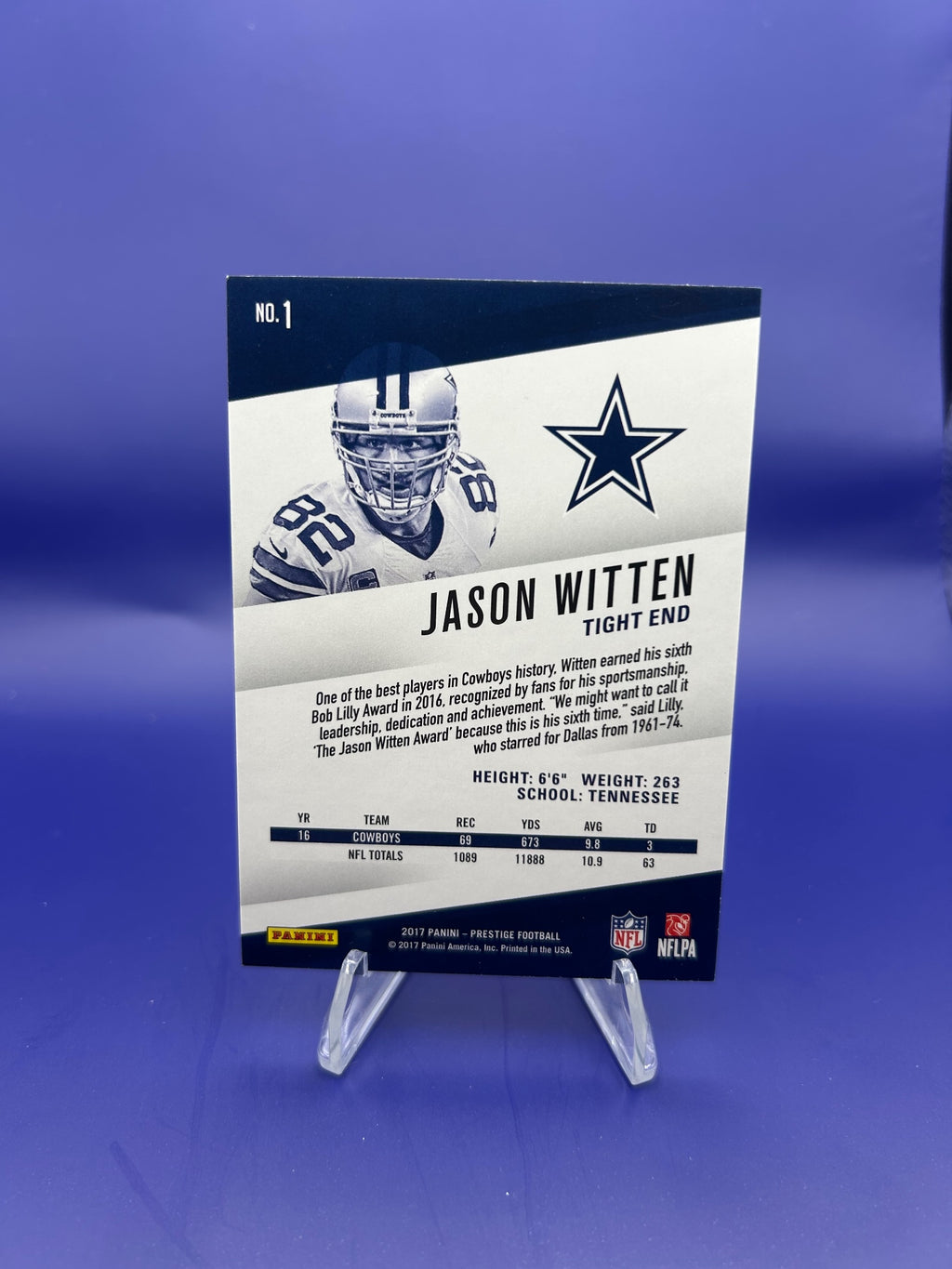 2017 Panini Prestige #1 Jason Witten