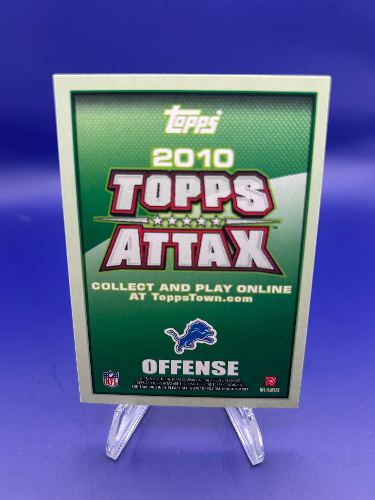 2010 Topps Attax #NNO Calvin Johnson Code Cards
