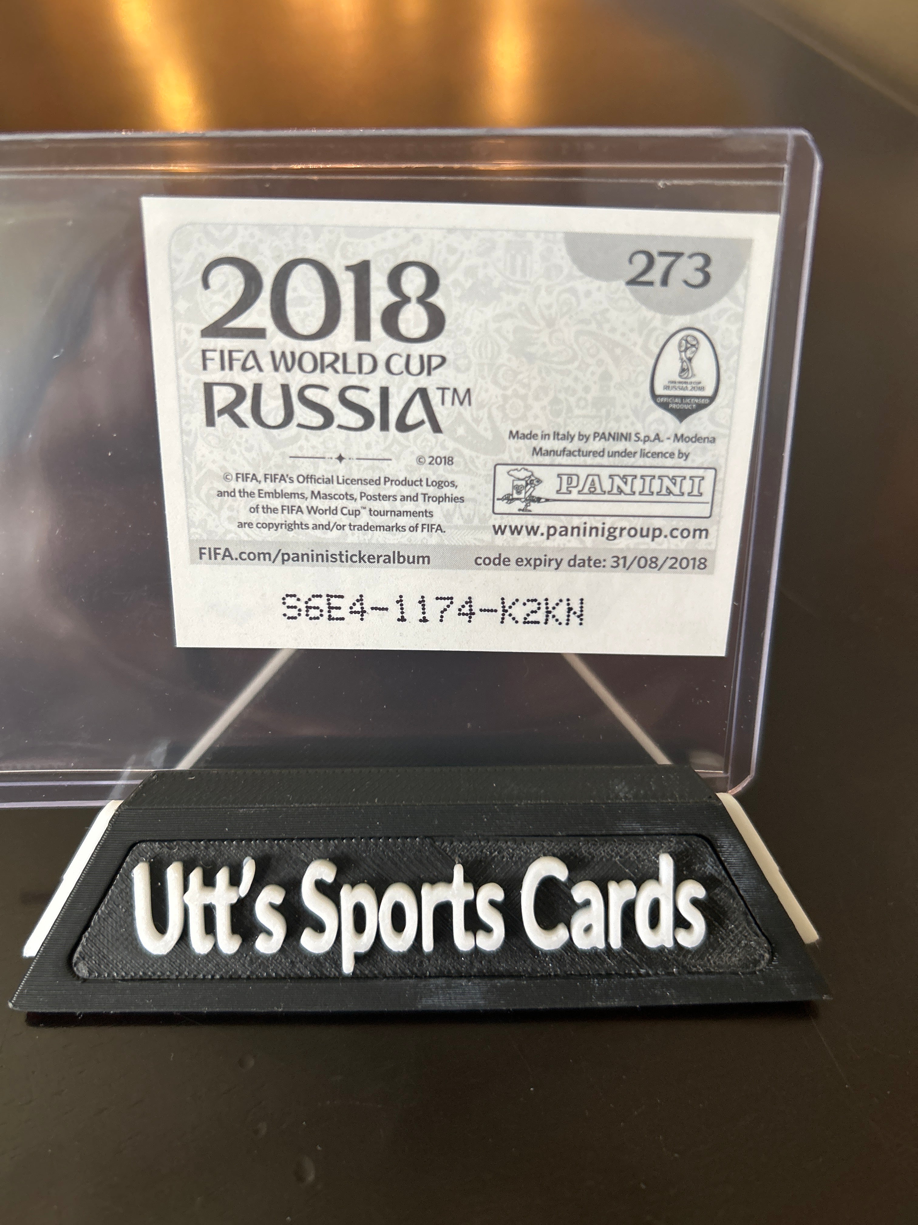 ARGENTINA TEAM #273 ( ARGENTINA ) WC RUSSIA  2018  PANINI STICKER