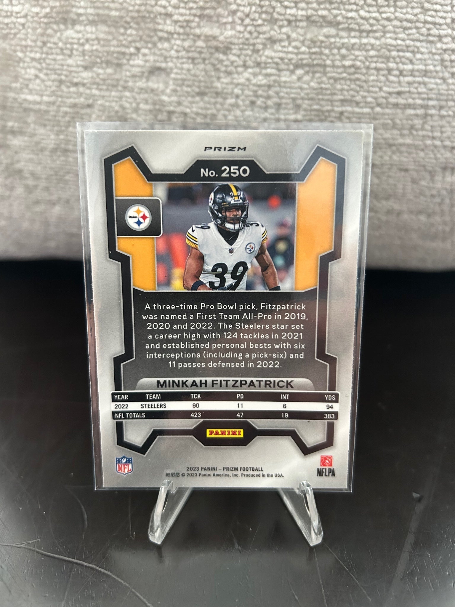 2023 Panini Prizm - Red White and Blue #250 Minkah Fitzpatrick