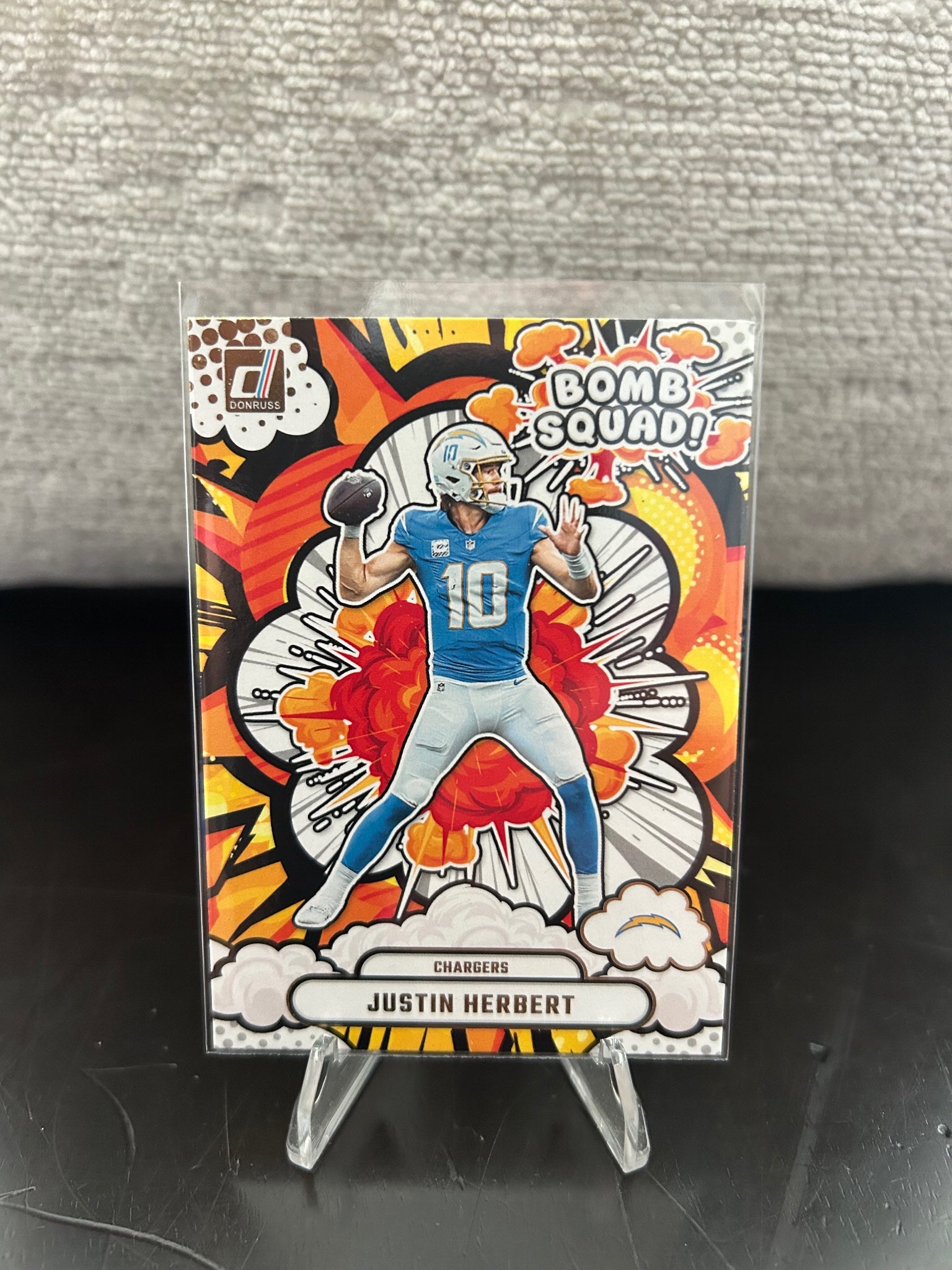 2025 Donruss #BS-JHT Justin Herbert Bomb Squad