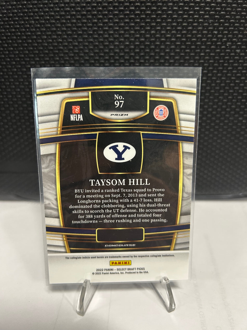 2022 Panini Select Draft Picks #97 Taysom Hill Hyper Prizm