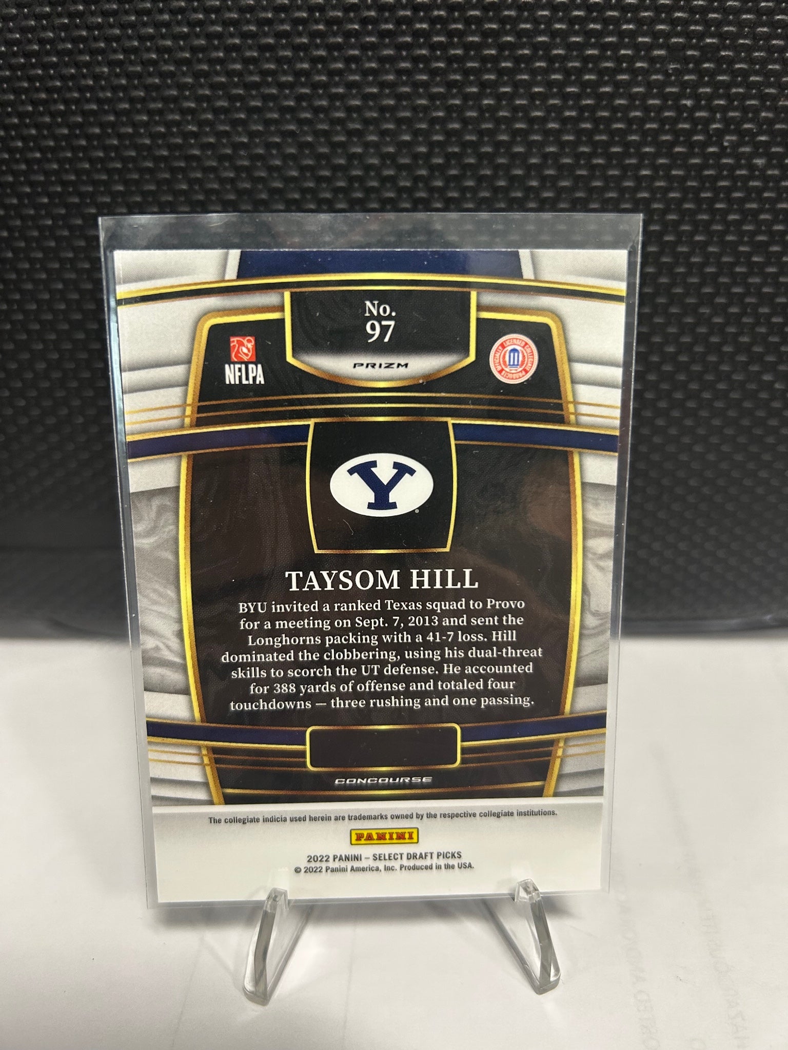 2022 Panini Select Draft Picks #97 Taysom Hill Hyper Prizm