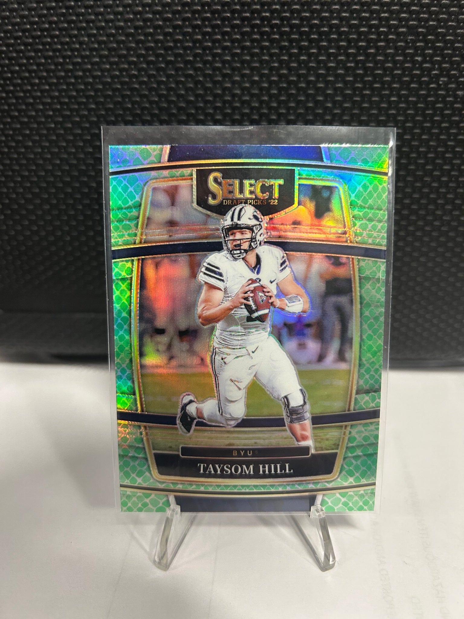 2022 Panini Select Draft Picks #97 Taysom Hill Hyper Prizm