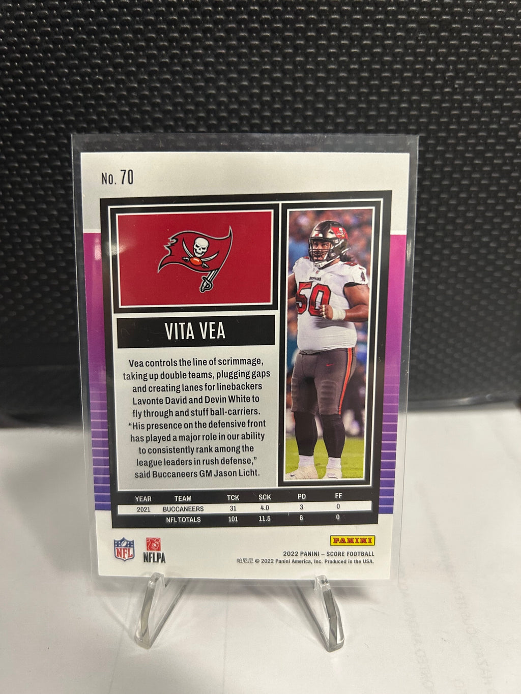 2022 Score #70 Vita Vea Red