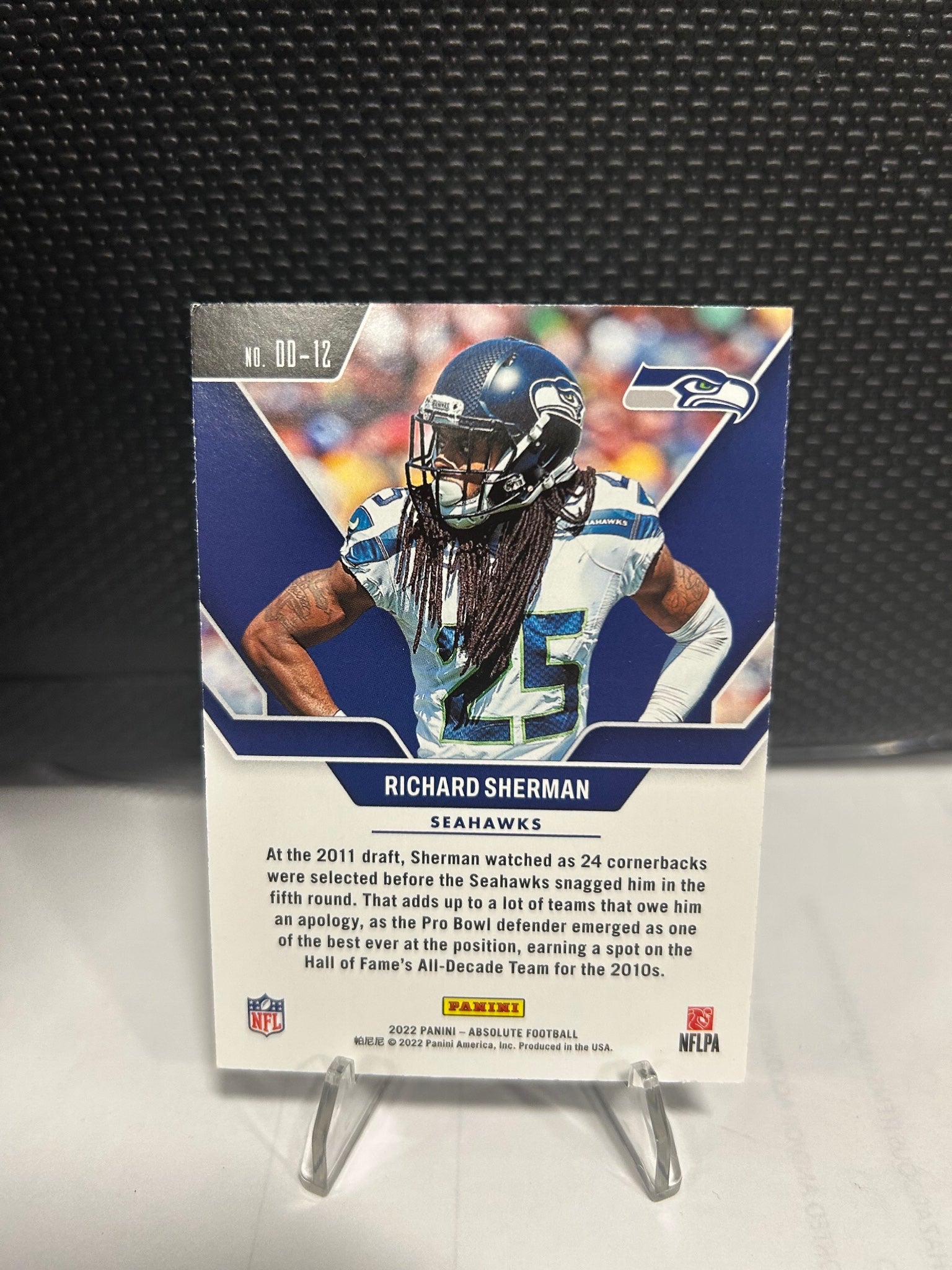 2022 Panini Absolute #DD-12 Richard Sherman Draft Diamonds