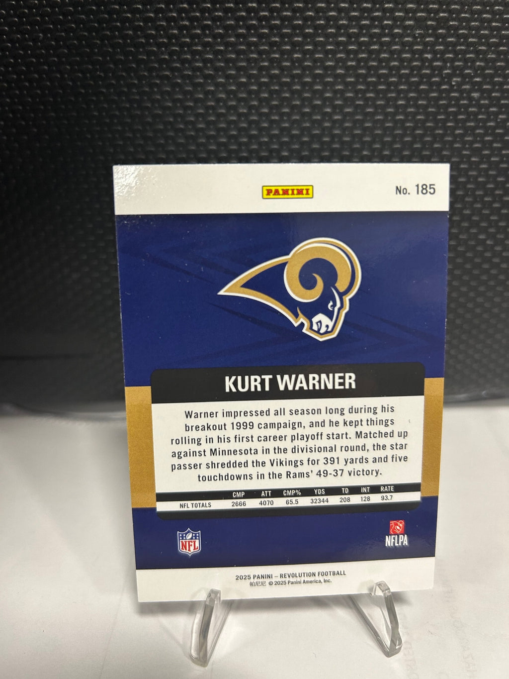 2025 Panini Revolution #185 Kurt Warner