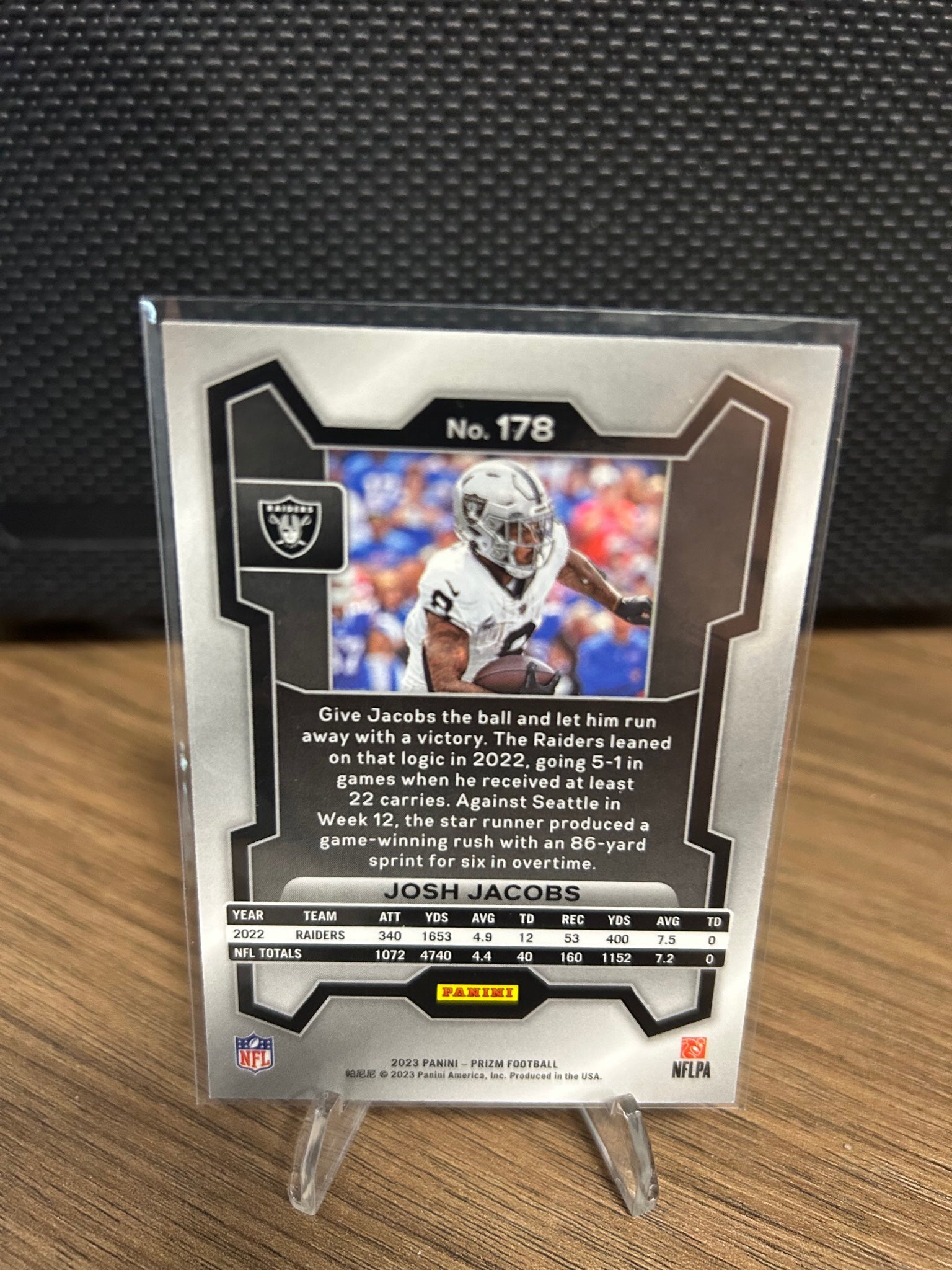2023 Panini Prizm #178 Josh Jacobs