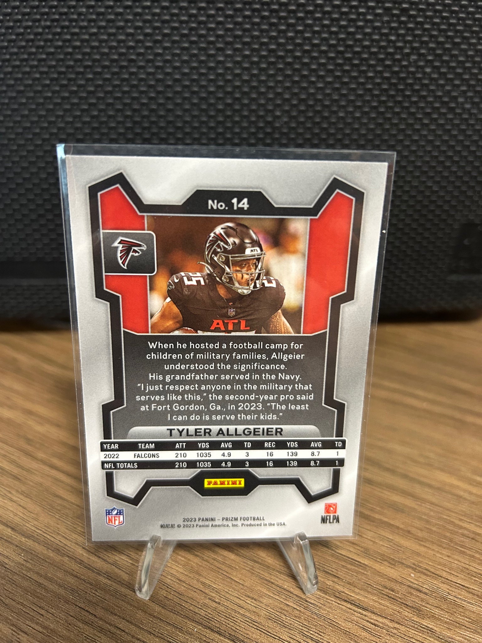 2023 Panini Prizm #14 Tyler Allgeier