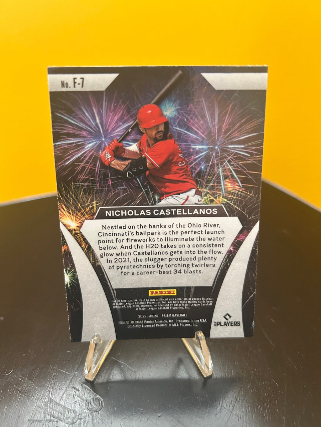 2022 Panini Prizm #F-7 Nicholas Castellanos Fireworks