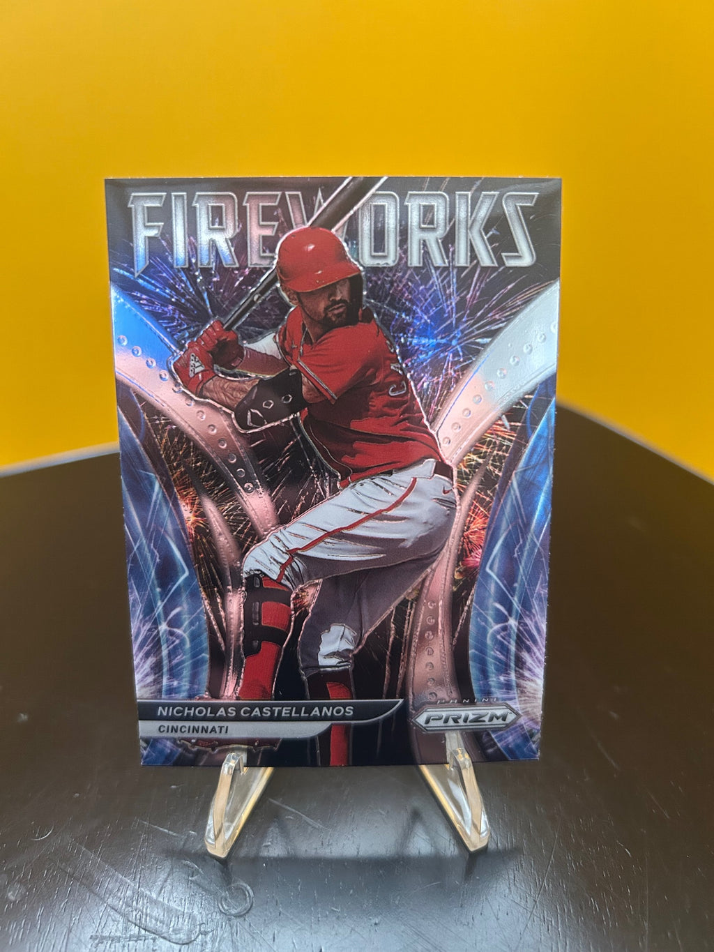 2022 Panini Prizm #F-7 Nicholas Castellanos Fireworks
