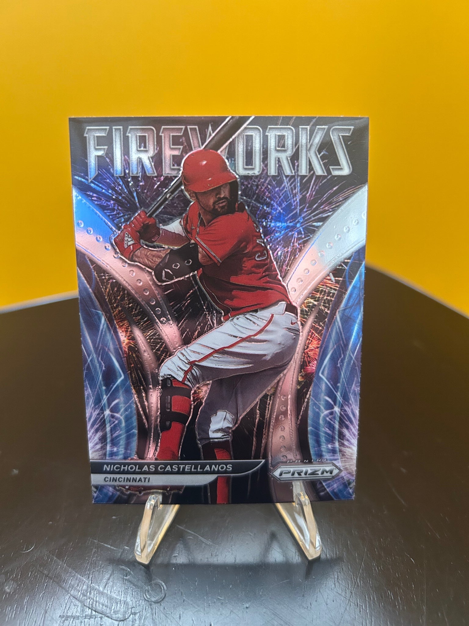2022 Panini Prizm #F-7 Nicholas Castellanos Fireworks