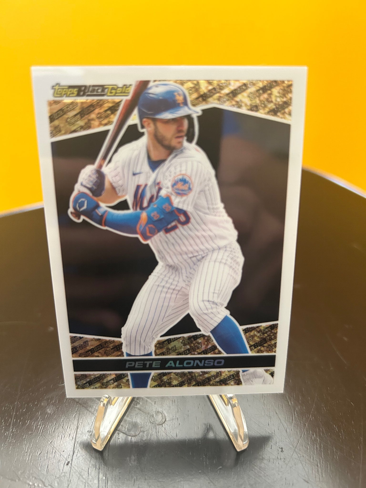 2021 Topps Update #BG-14 Pete Alonso Topps Black Gold