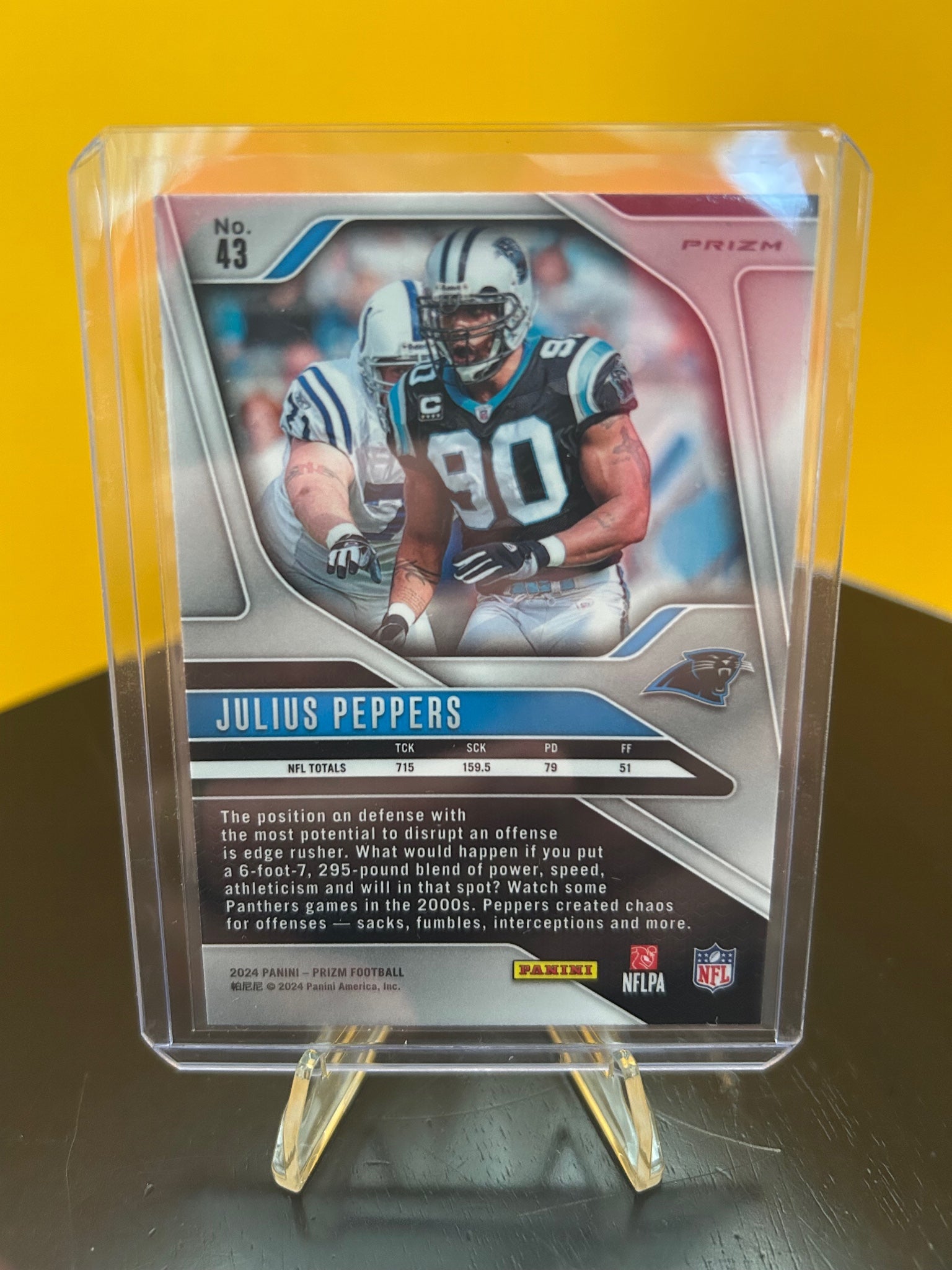 2024 Panini Prizm #43 Julius Peppers Orange Disco Prizm