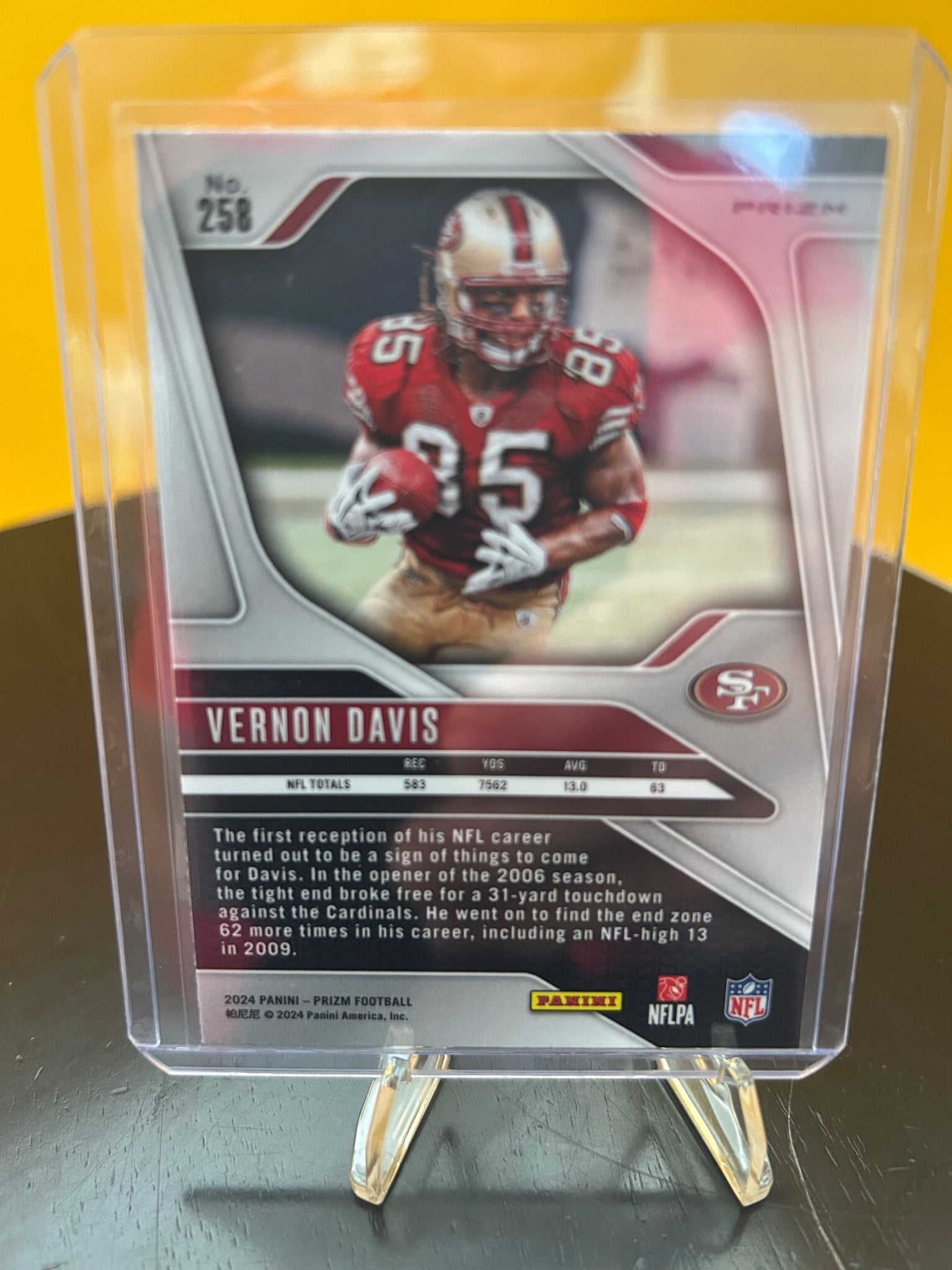 2024 Panini Prizm #258 Vernon Davis Green