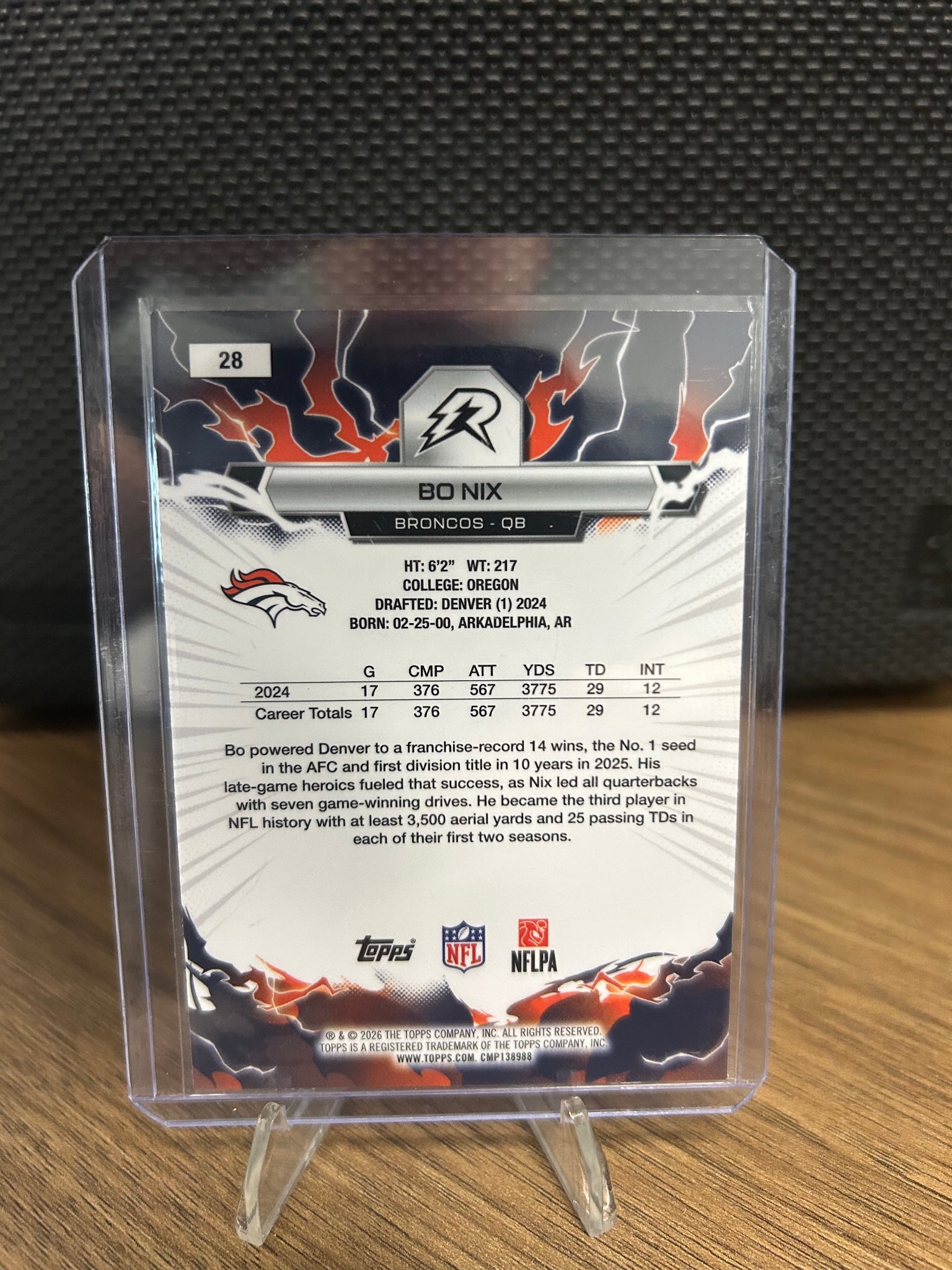 2025 Topps Resurgence #28 Bo Nix
