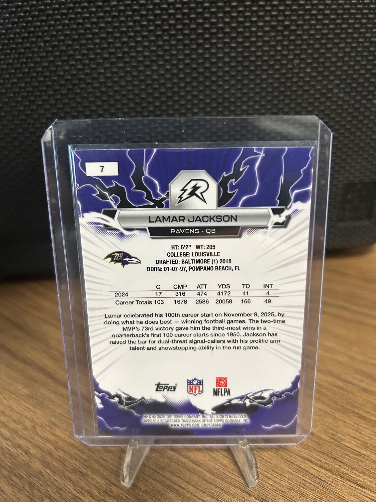 2025 Topps Resurgence #7 Lamar Jackson