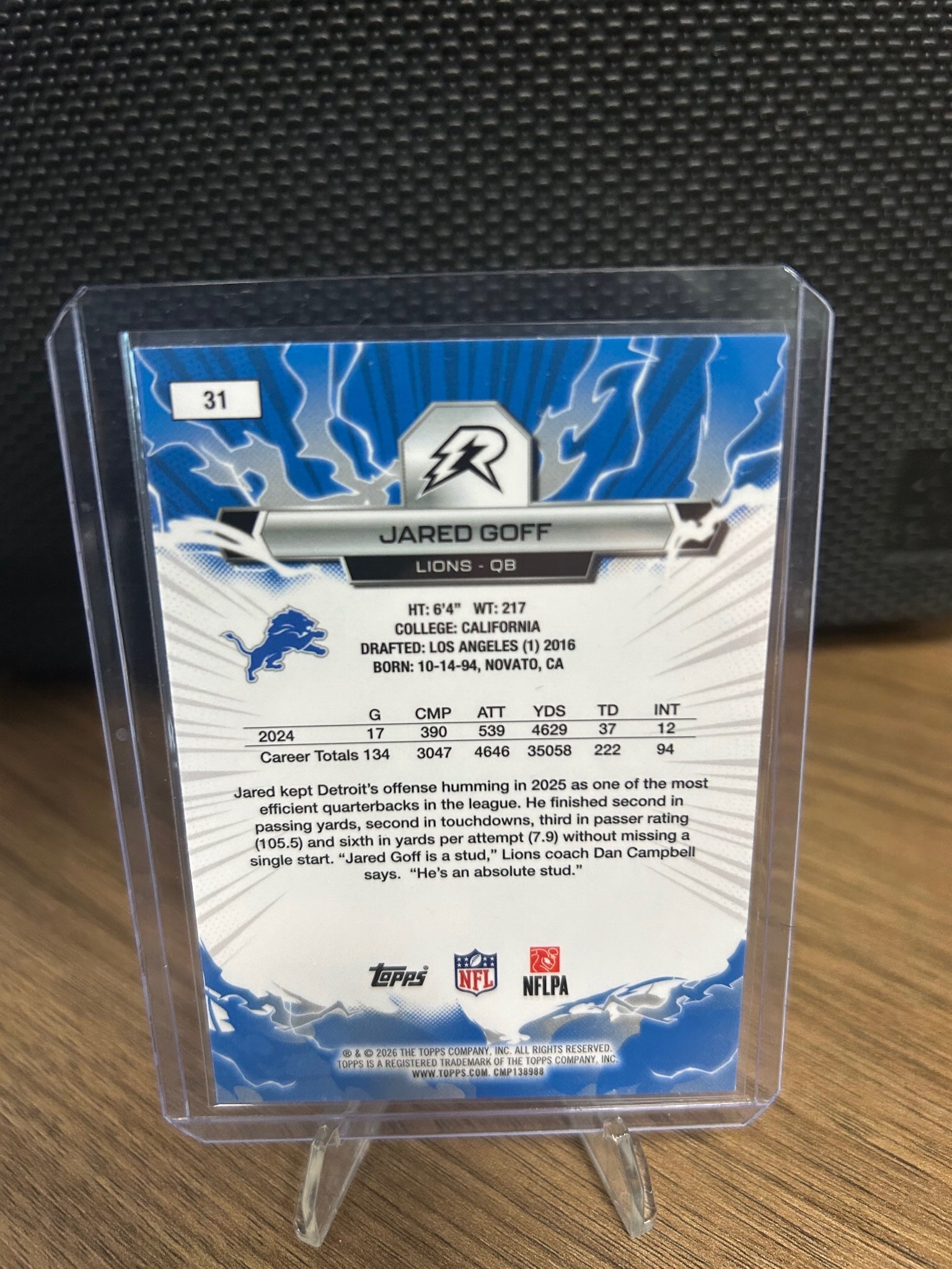 2025 Topps Resurgence #31 Jared Goff