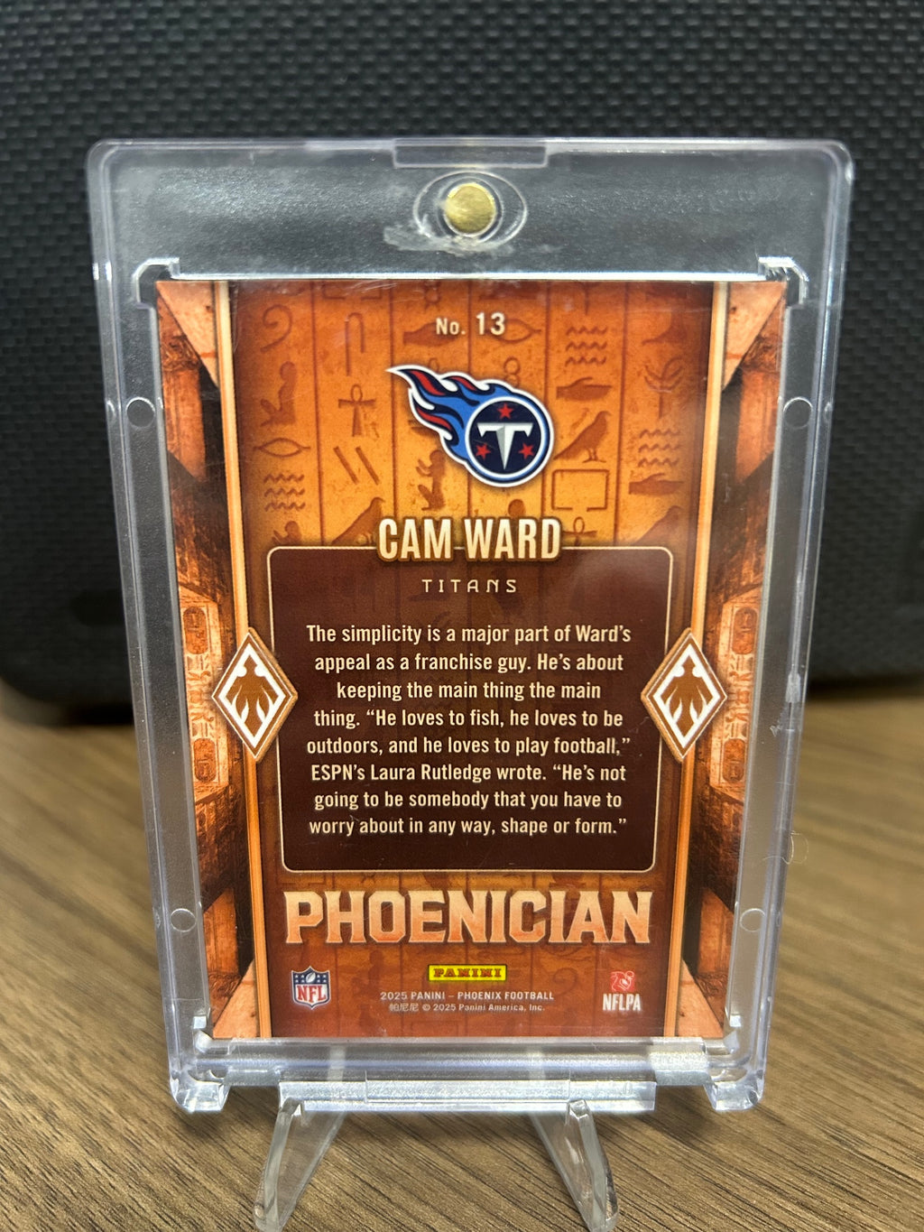 2025 Panini Phoenix #13 Cam Ward Phoenician