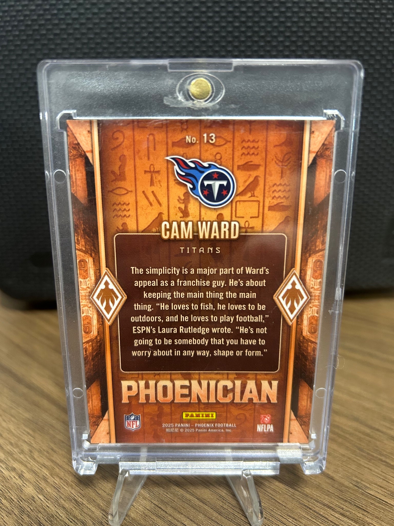 2025 Panini Phoenix #13 Cam Ward Phoenician