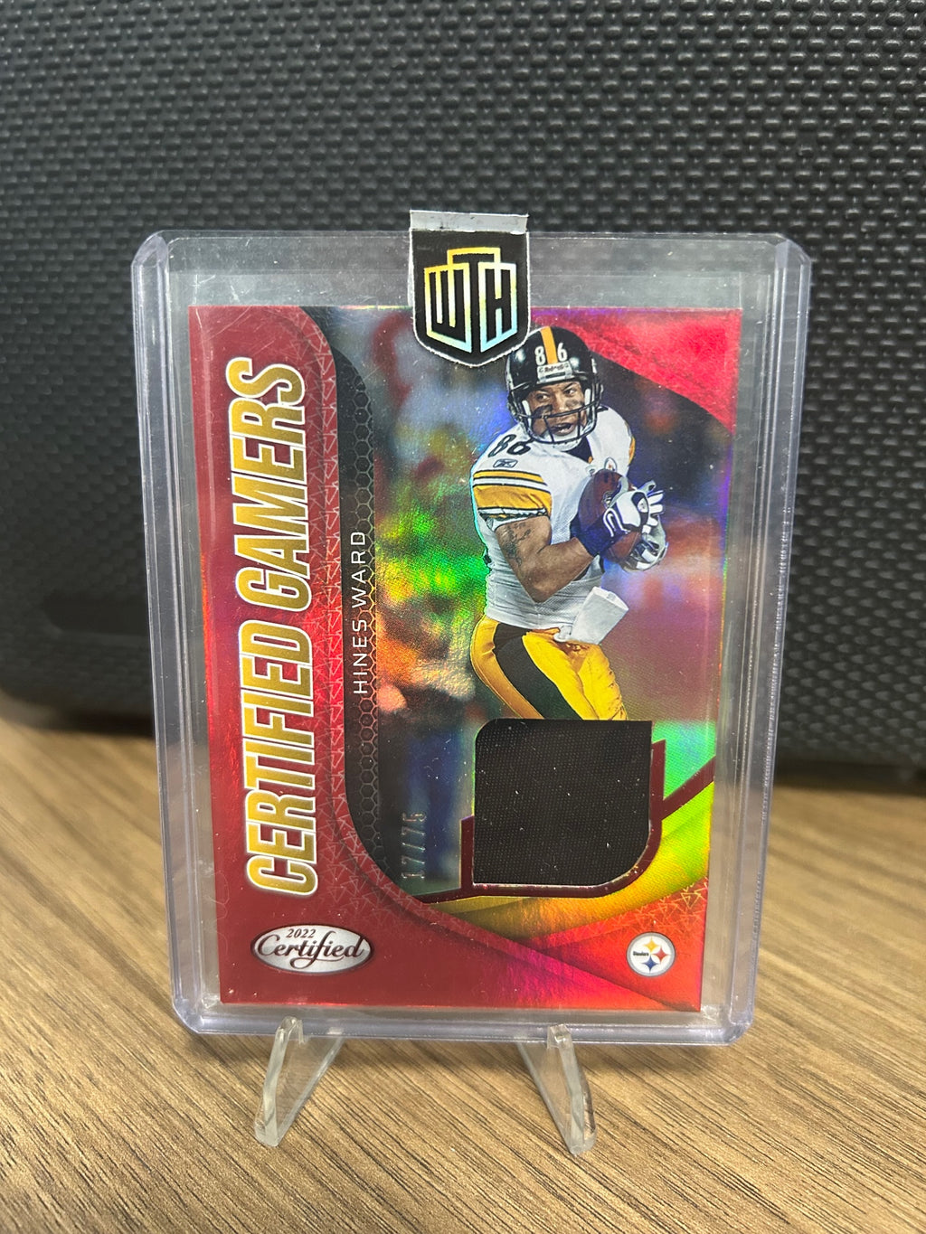 2022 Panini Certified #CG-HW Hines Ward Certified Gamers Mirror Red #/75
