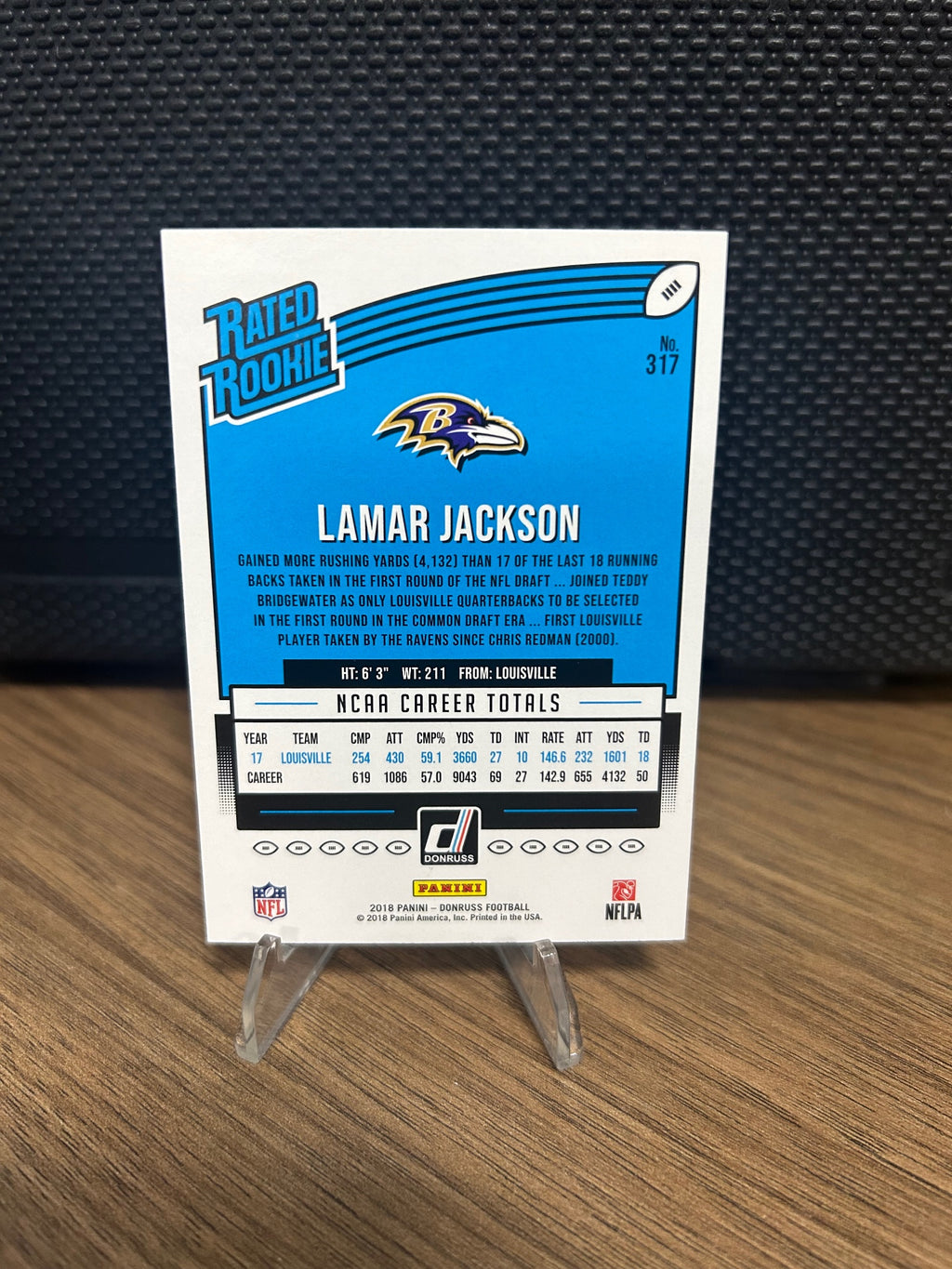 2018 Donruss #317 Lamar Jackson