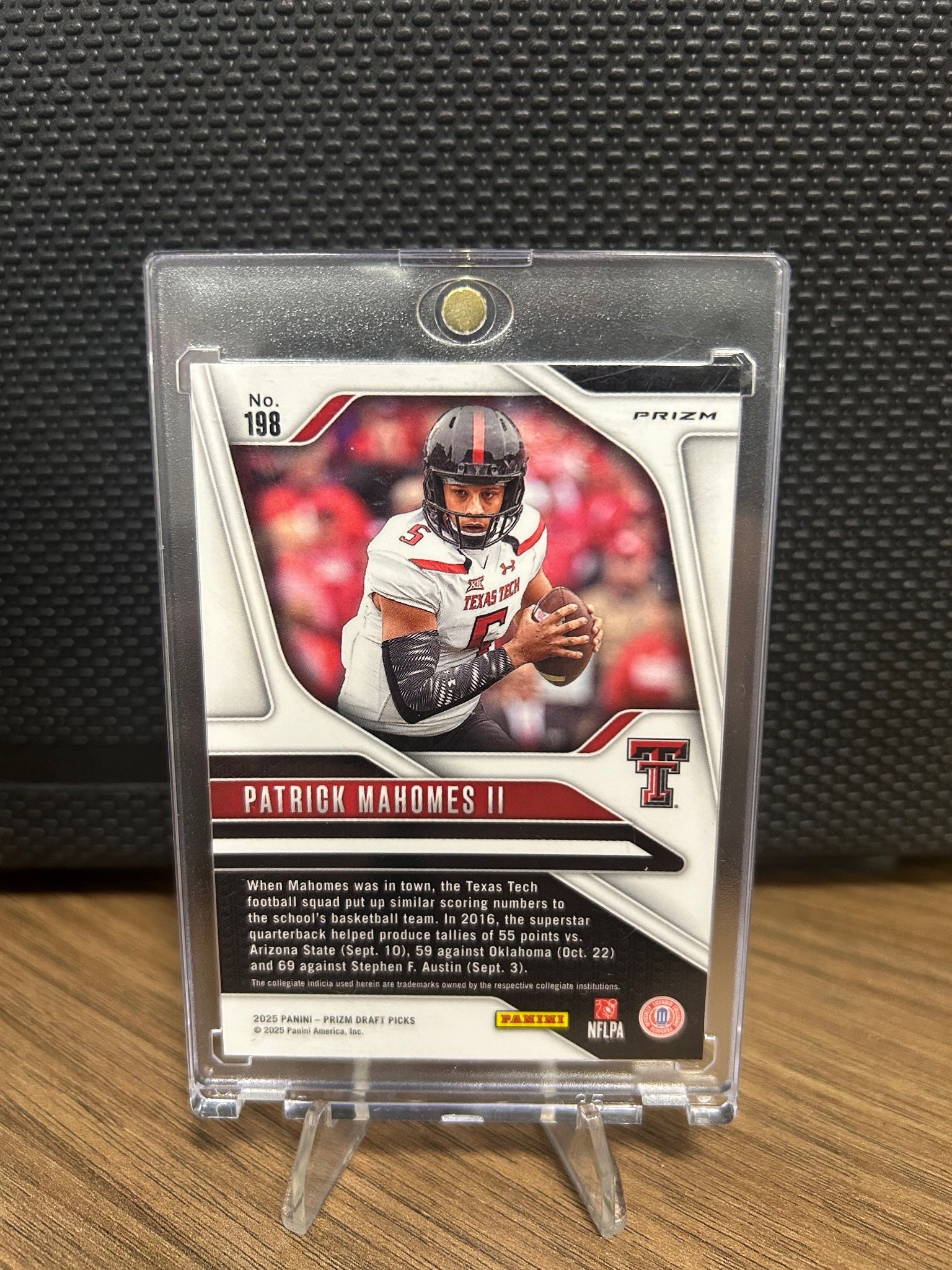 2025 Panini Prizm Draft Picks #198 Patrick Mahomes II Prizms Gold Ice
