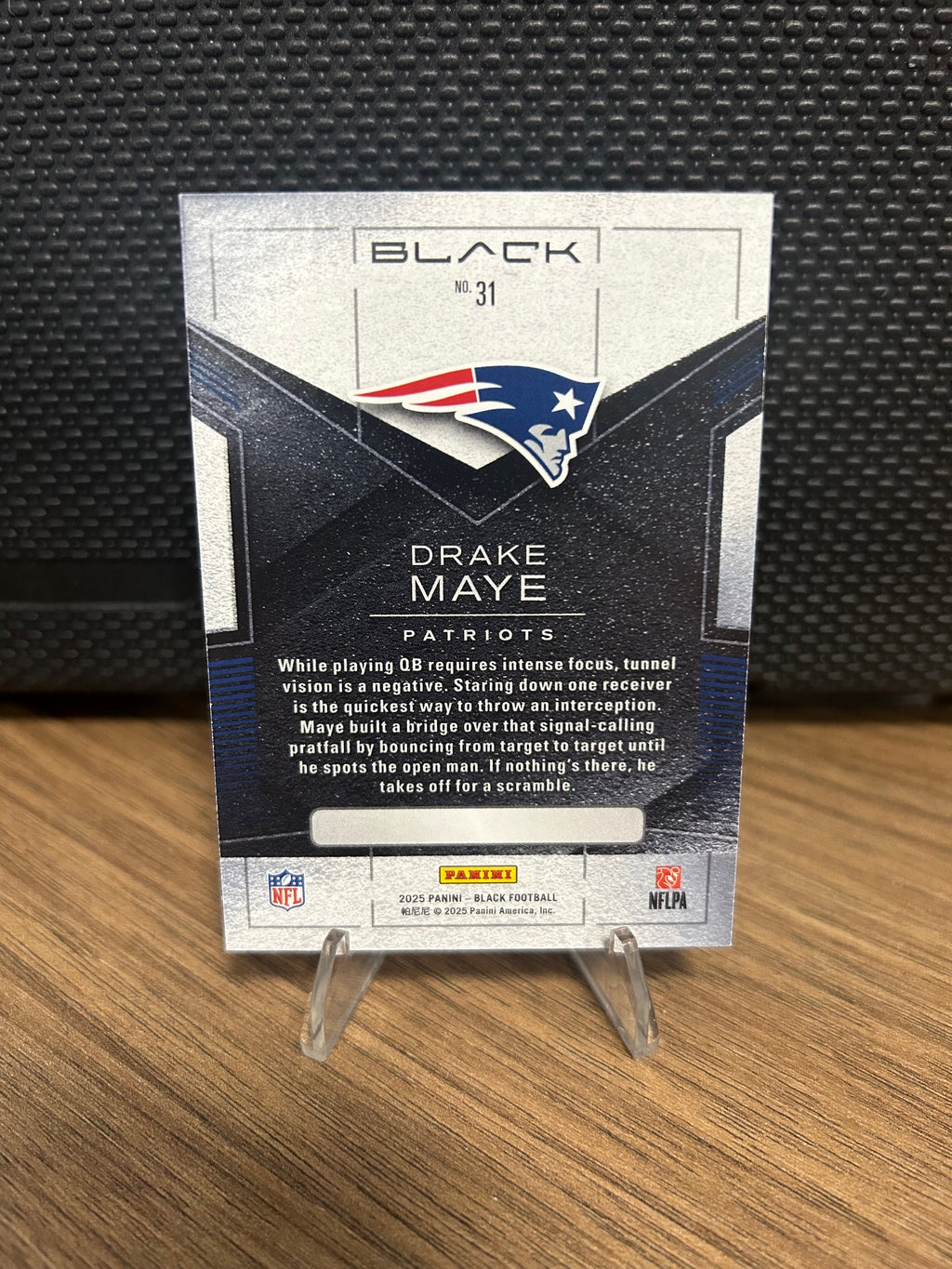 2025 Panini Black #31 Drake Maye