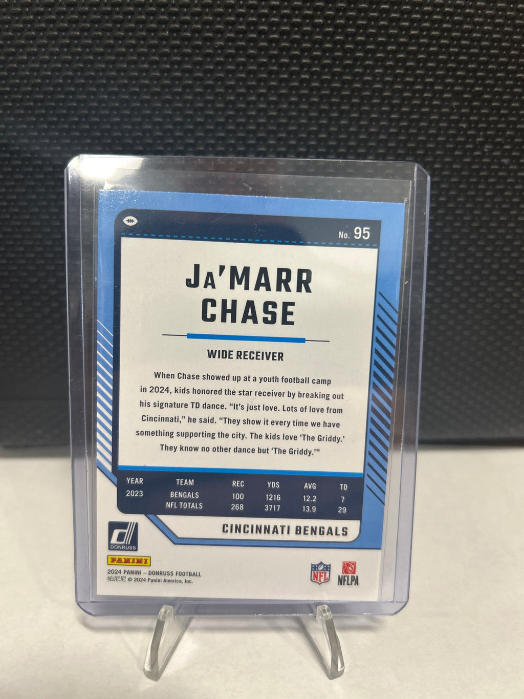 2024 Donruss #95 Ja'Marr Chase Press Proof Blue