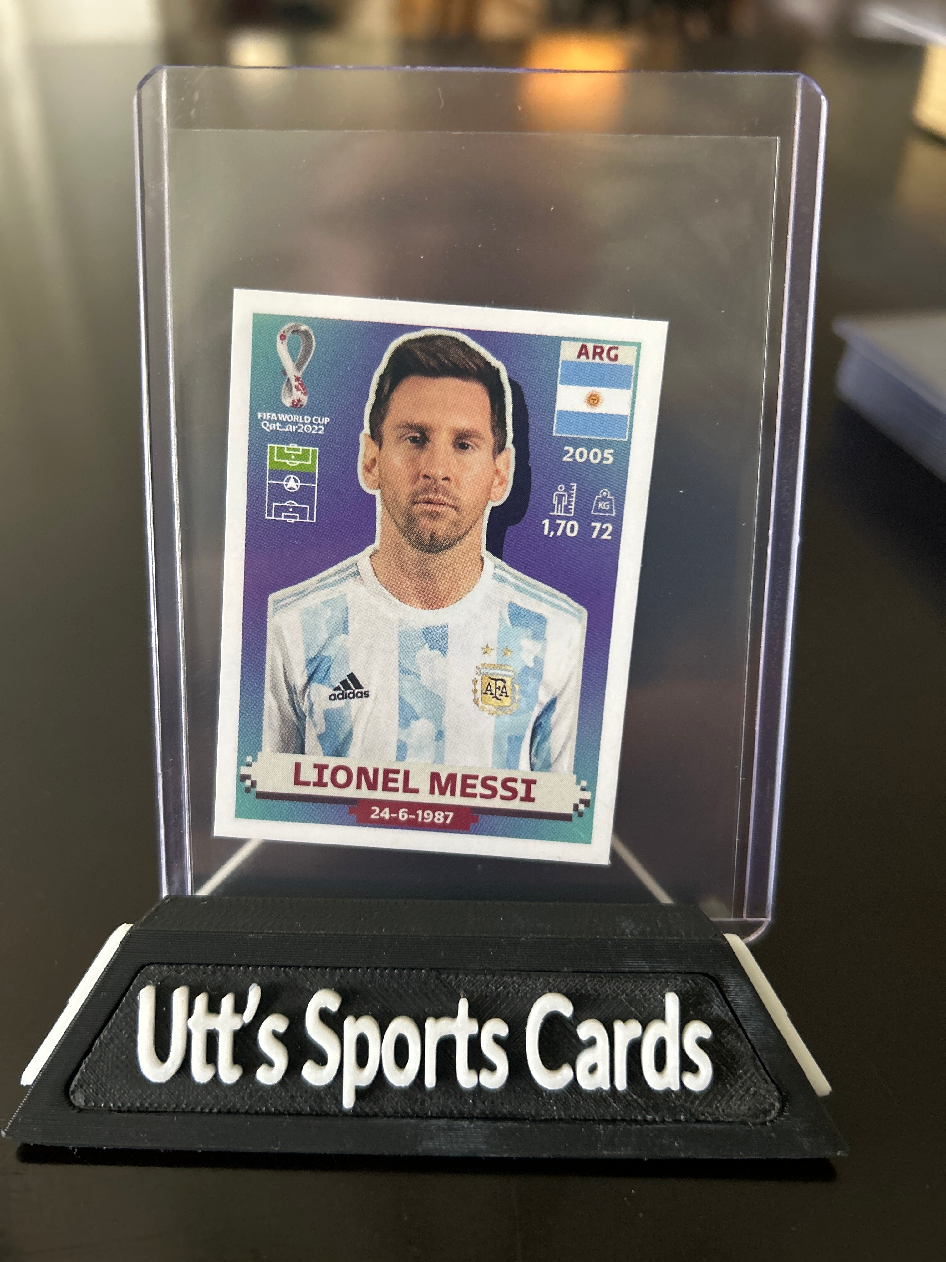 Panini FIFA World Cup Qatar 2022 Lionel Messi Argentina ARG 20 Soccer Card