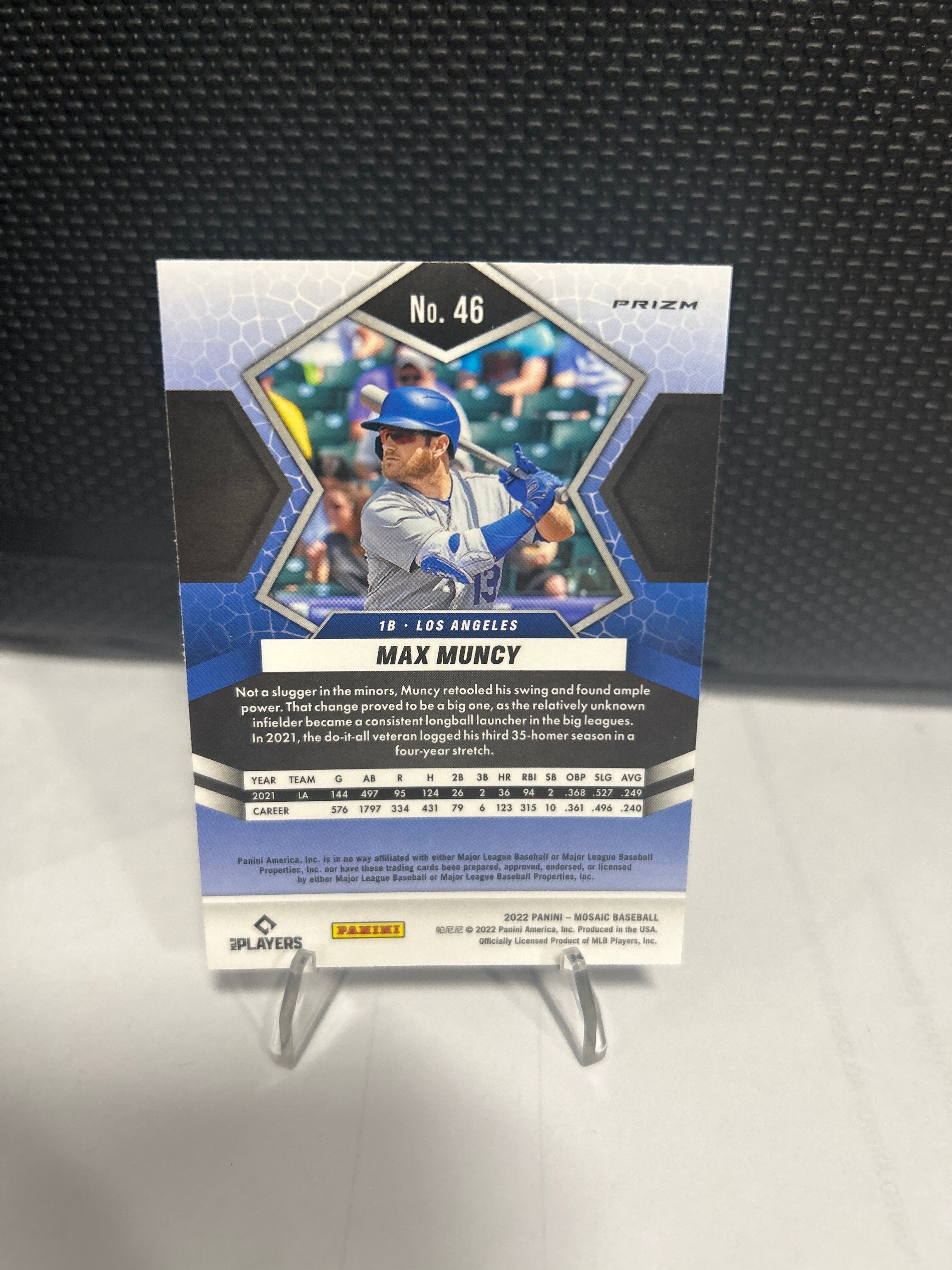 2022 Panini Mosaic Silver Prizm #46 Max Muncy Dodgers