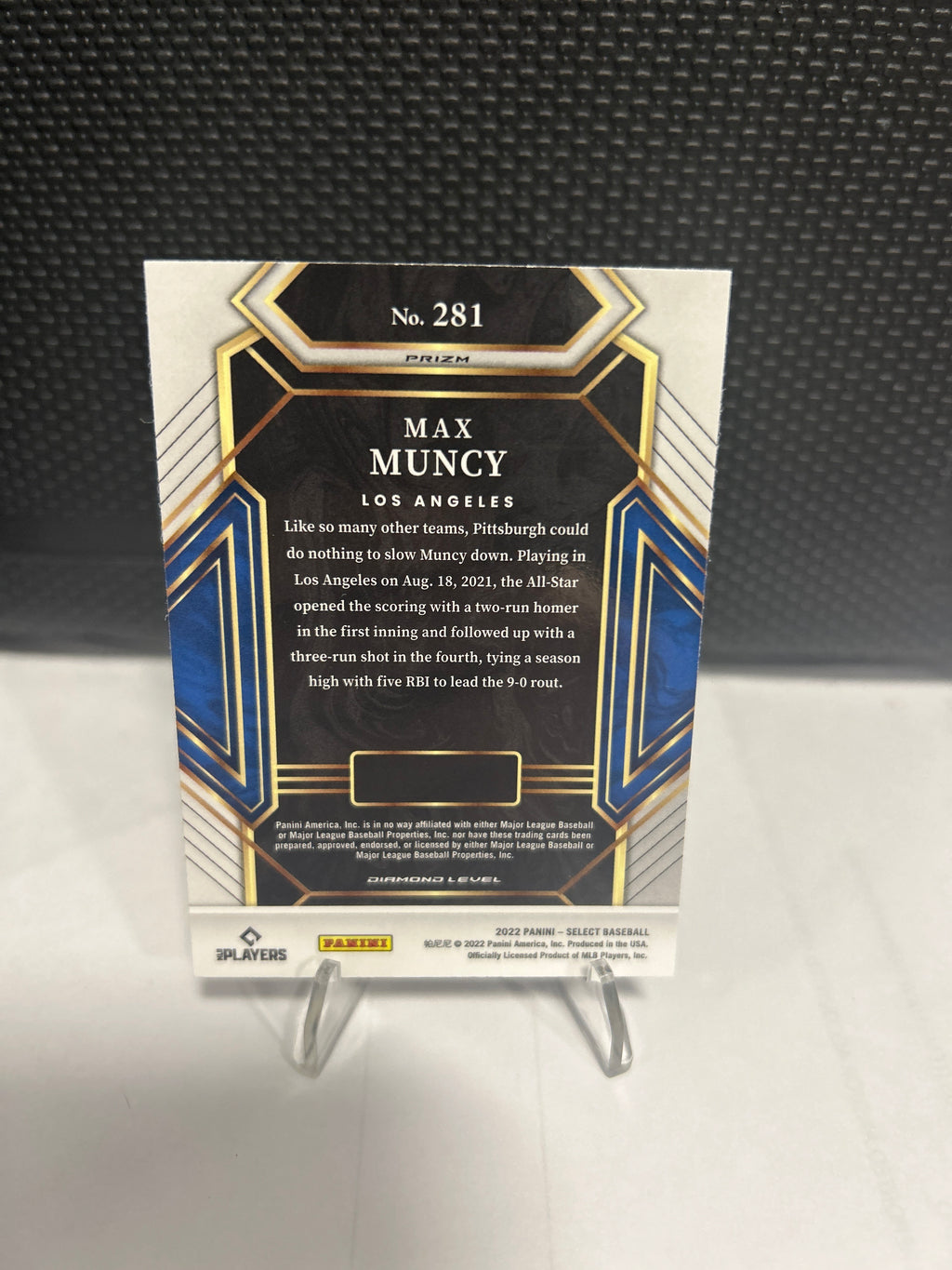 Max Muncy 2022 Select Diamond Level - Silver Prizm (SP) - Dodgers