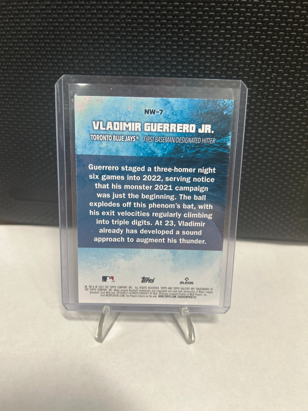 2022 Topps Gallery - Next Wave Vladimir Guerrero Jr. #NW-7