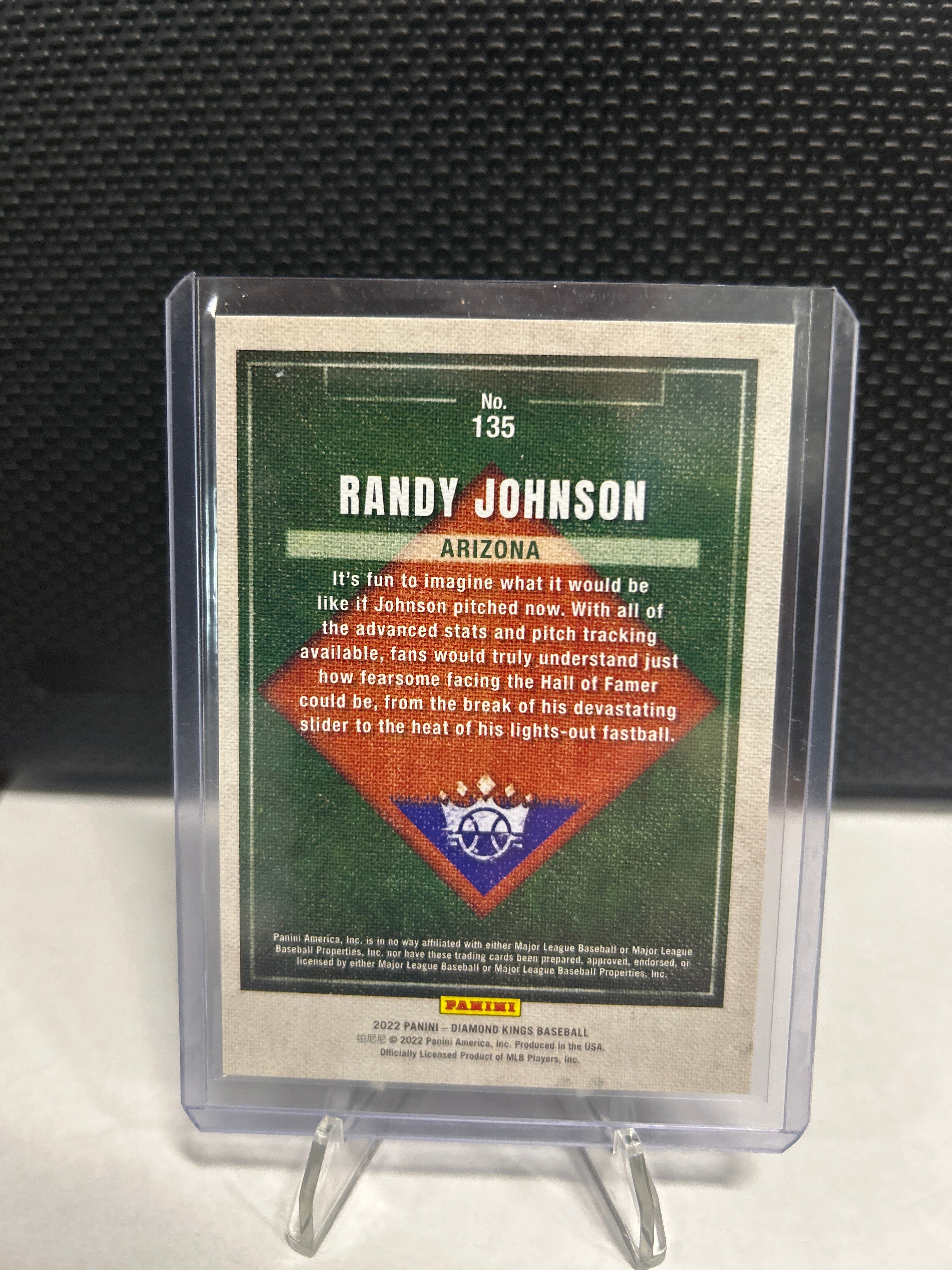 2022 Panini Diamond Kings RANDY JOHNSON Blue Frame #135 Arizona Diamondbacks SP