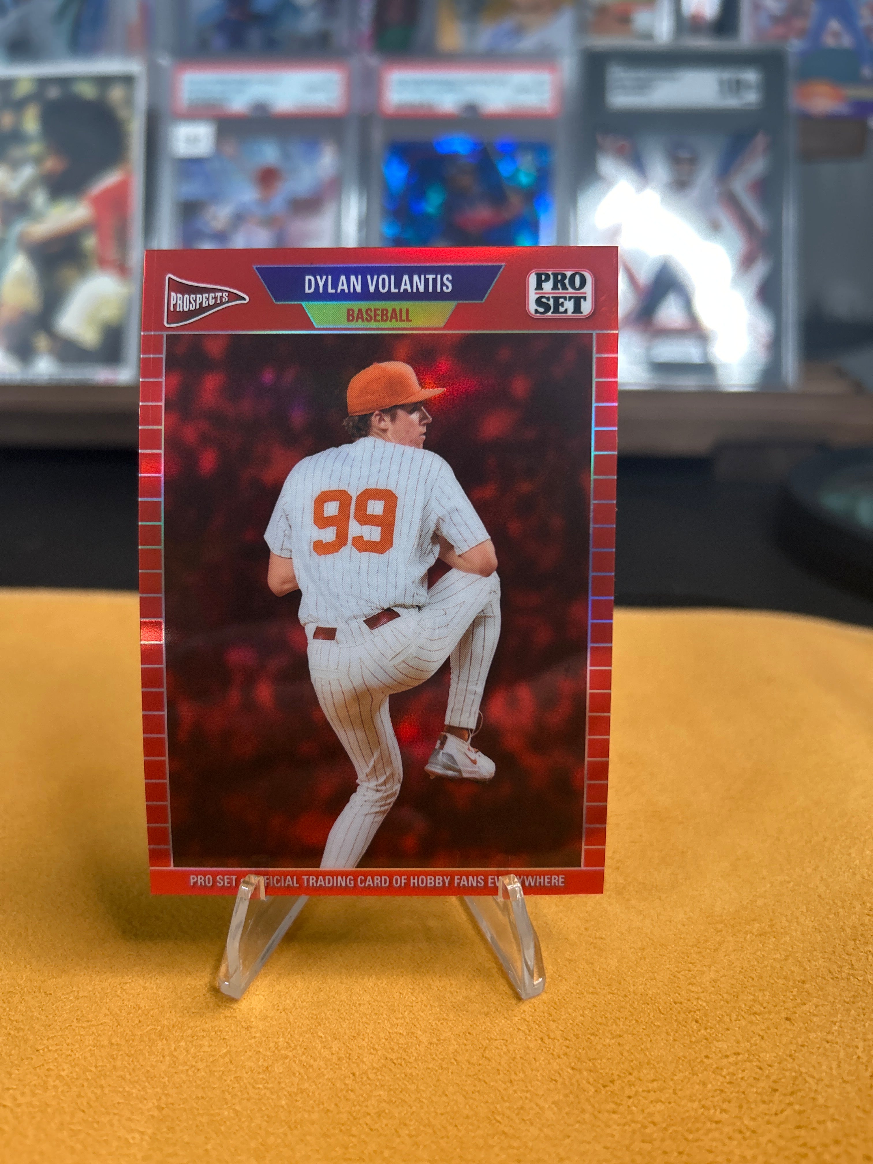 2026 Leaf Pro Set Metal Dylan Volantis Red Pre-Production Proof 1/1 Texas